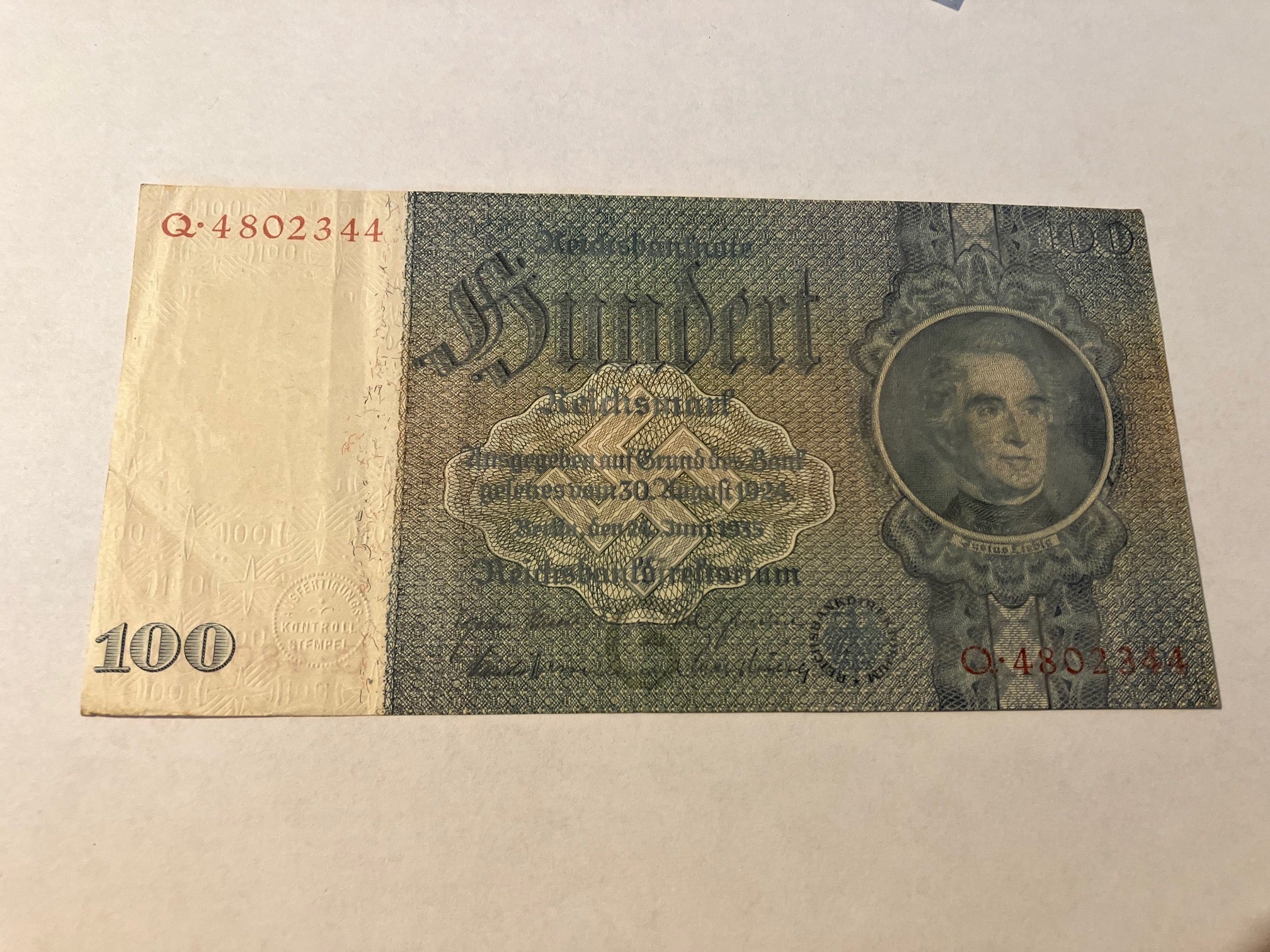 100 Reichsmark 1924 Germany