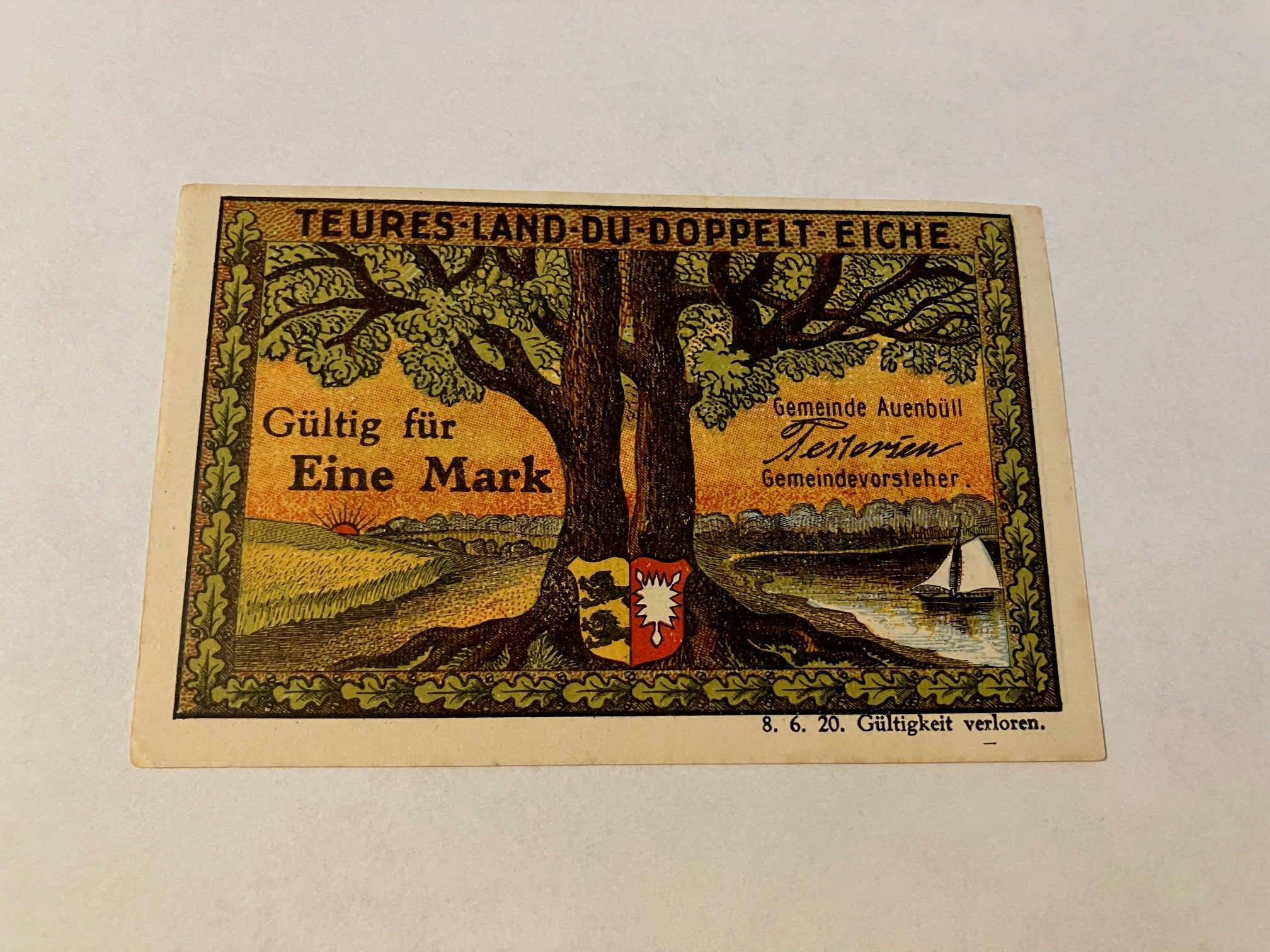 Eine Mark 1920 Germany