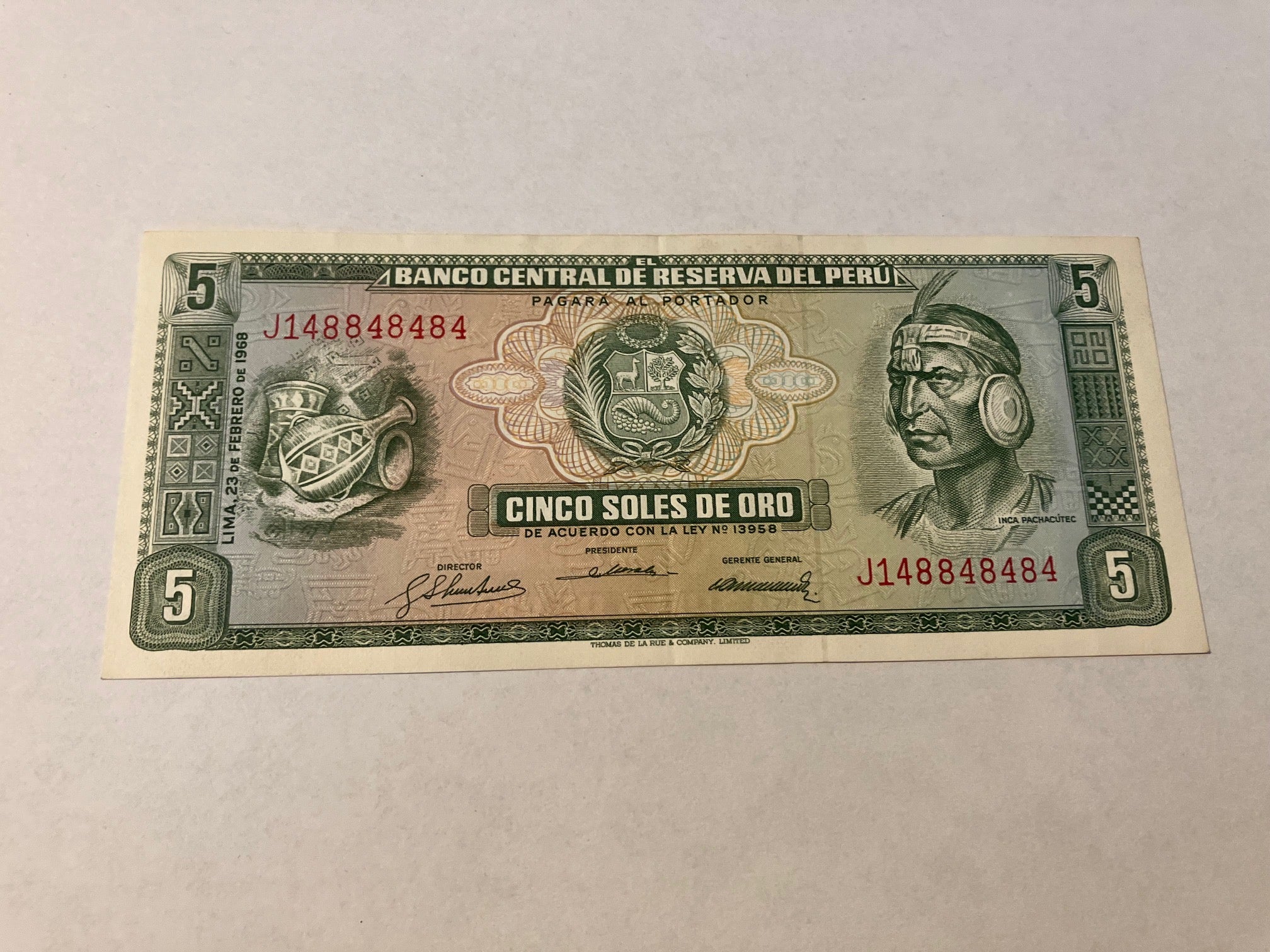 5 Soles De Oro Peru