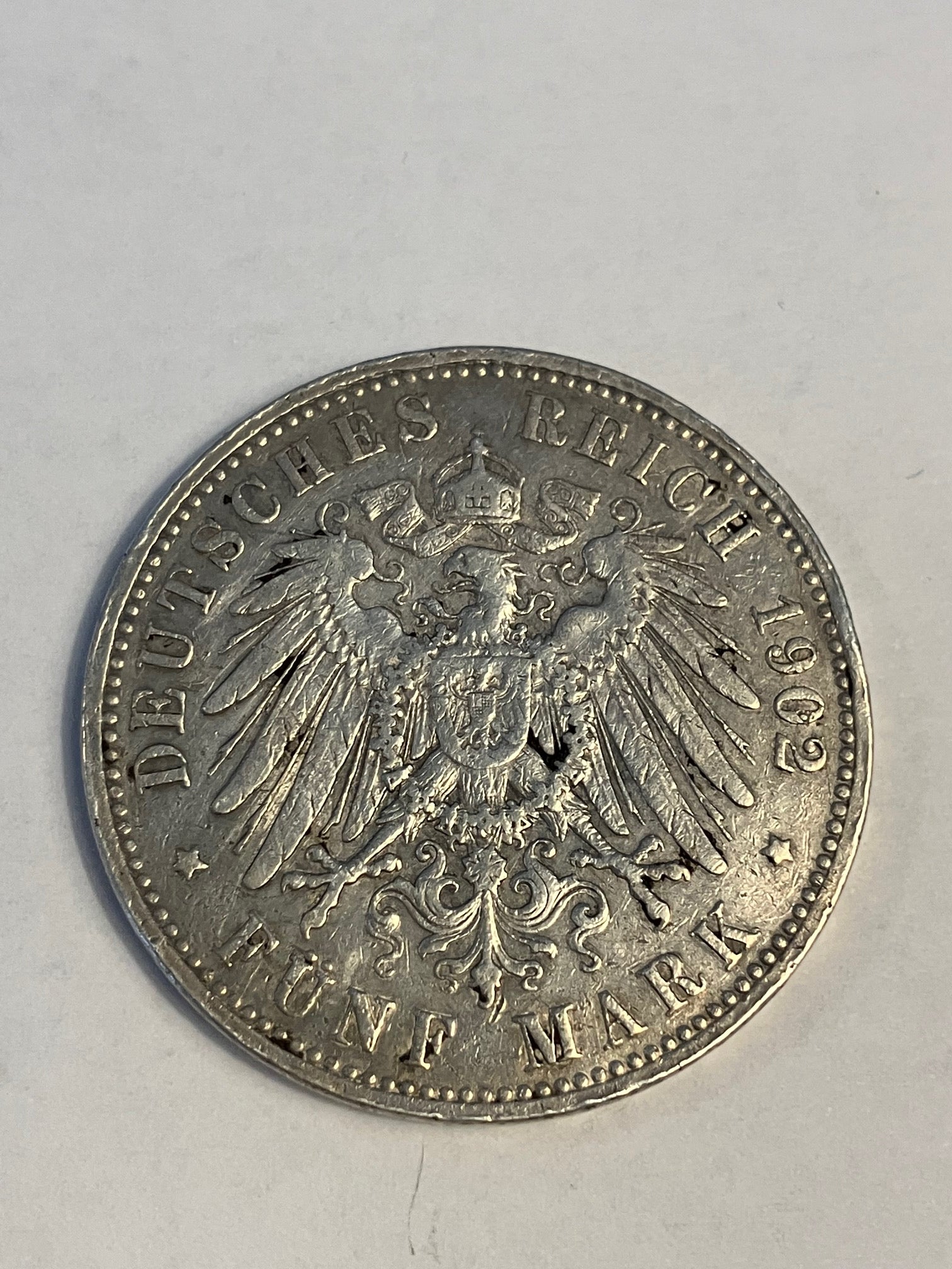 Funf Mark 1902A Germany