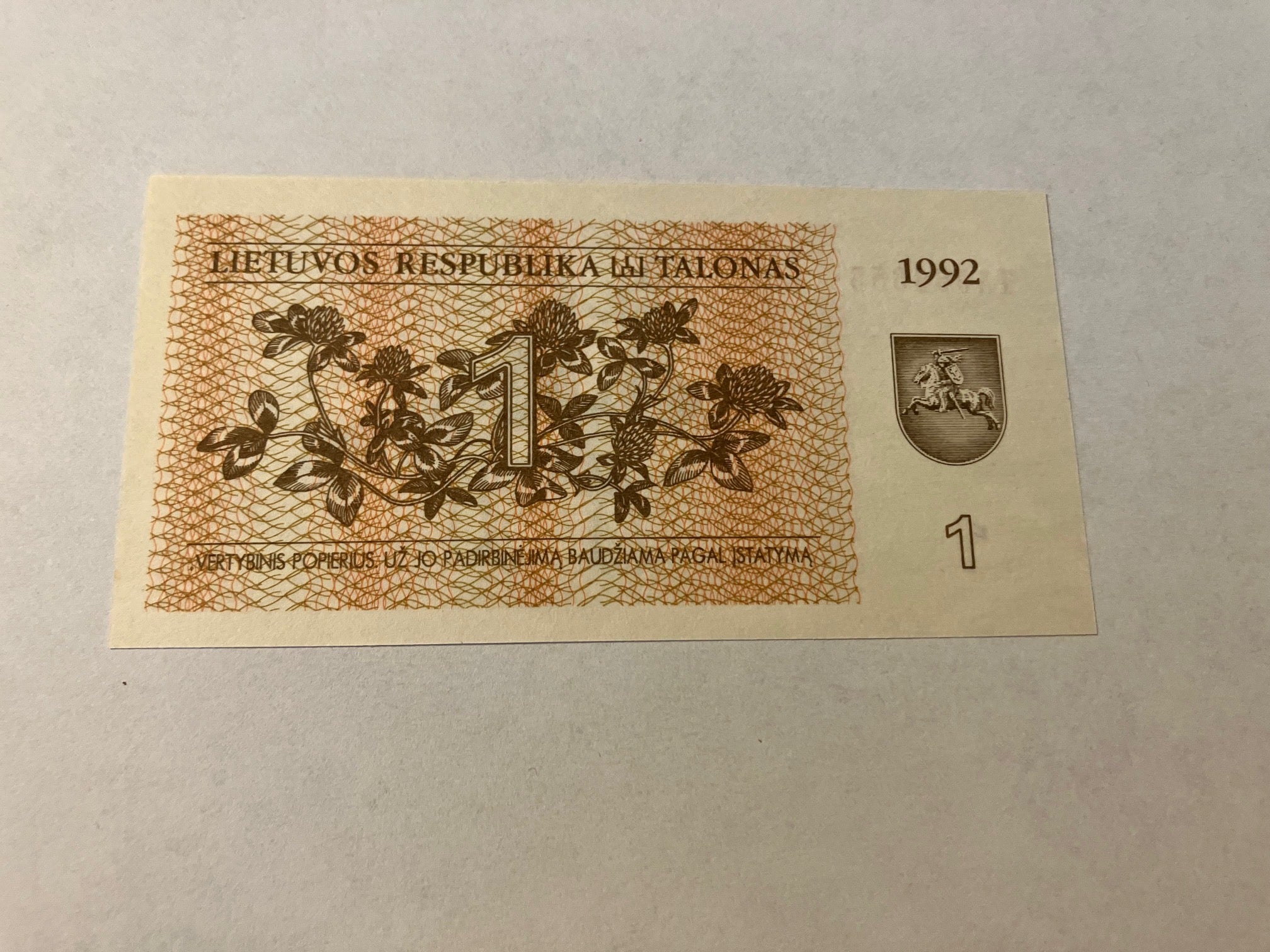 1 Talonas 1992 Lithuania