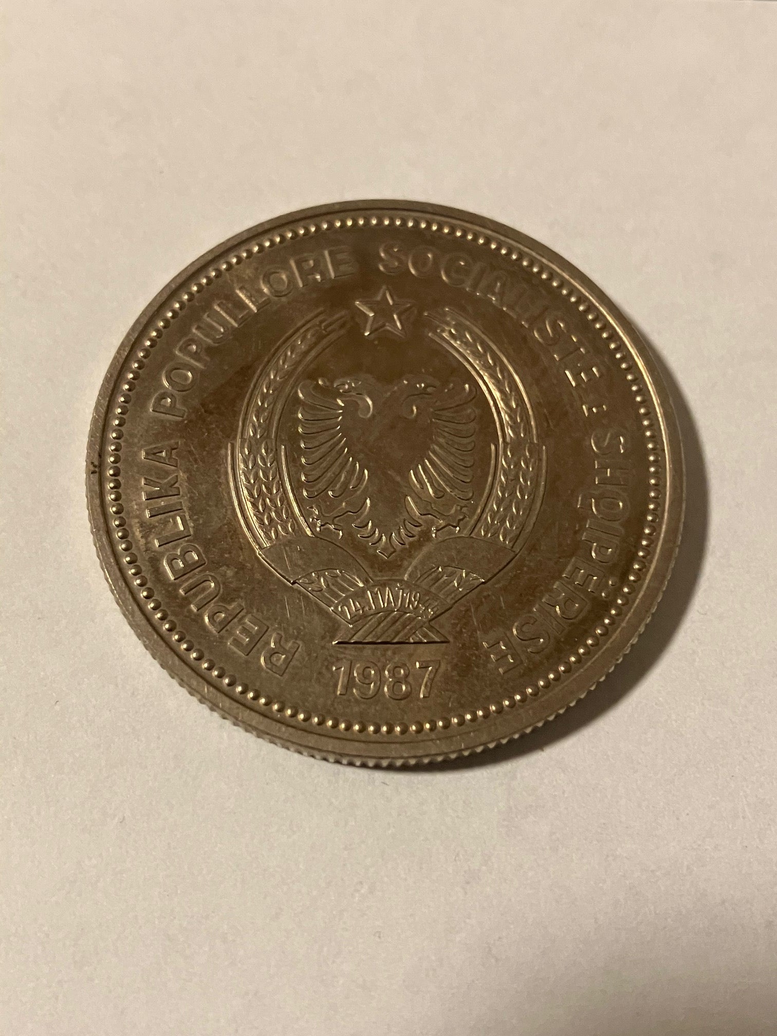 5 Leke Albania 1987 - Low mintage
