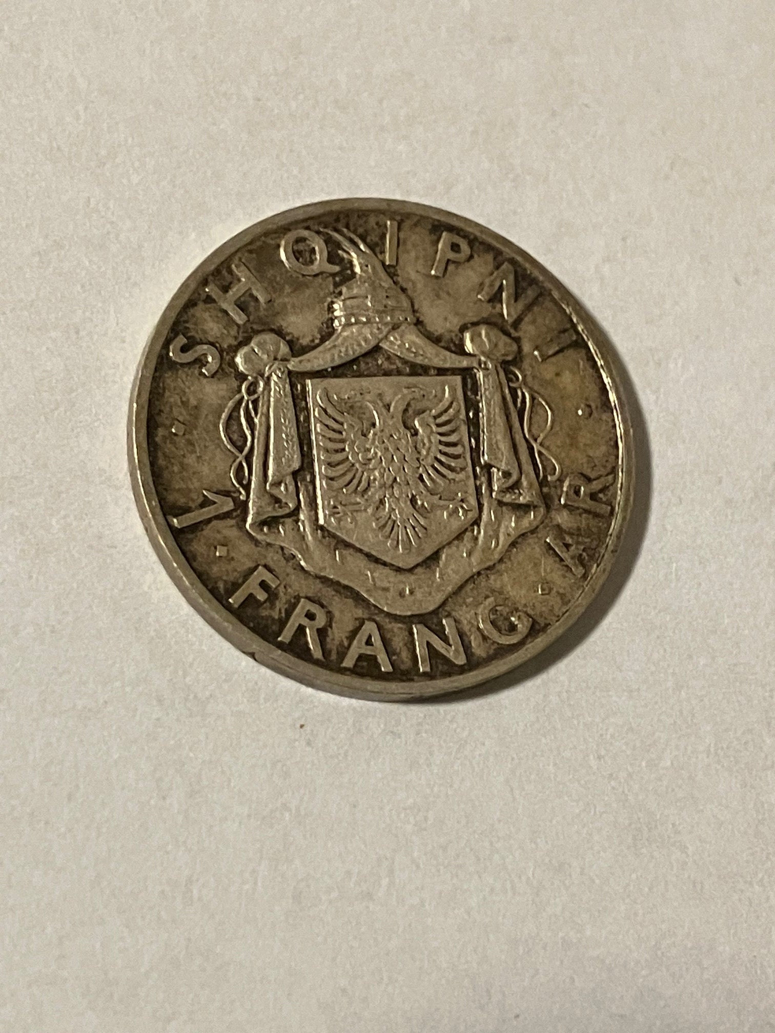 1 Frang Ar Albania 1937