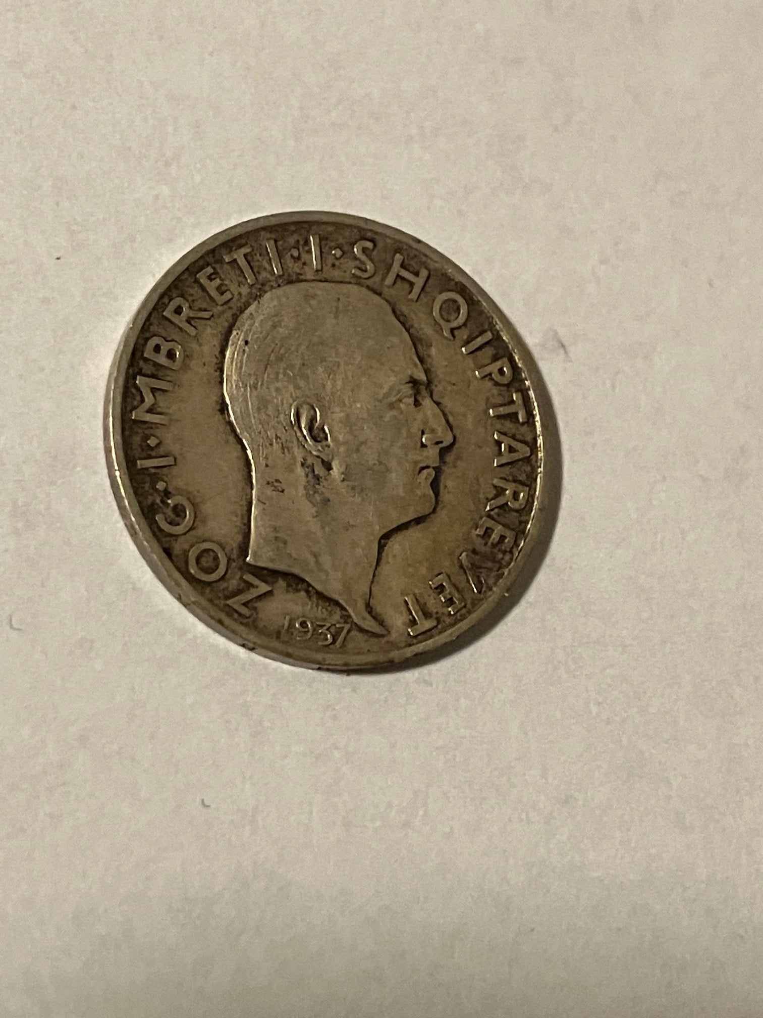 1 Frang Ar Albania 1937