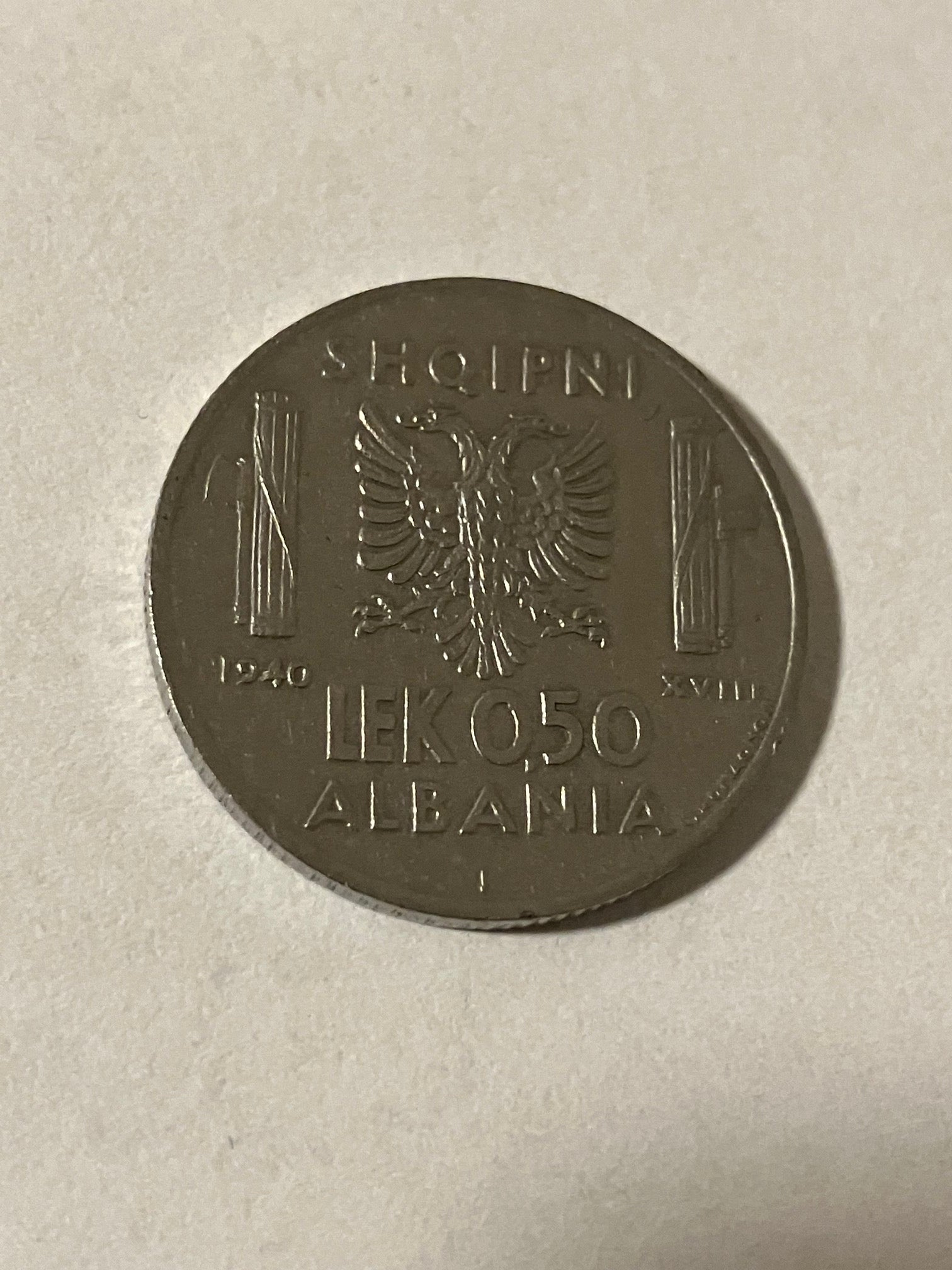 0,50 Lek Albania 1940