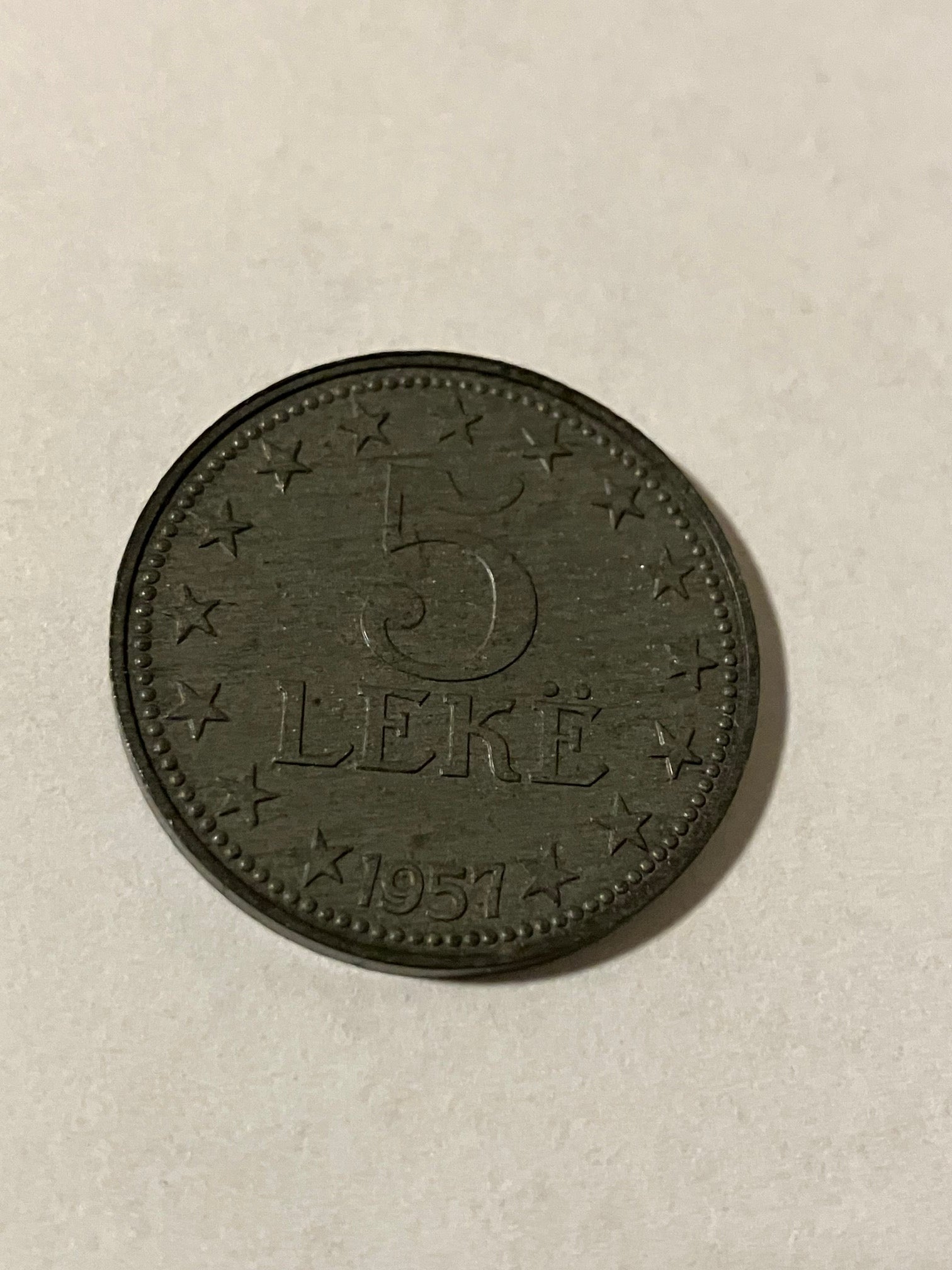 5 Leke Albania 1957