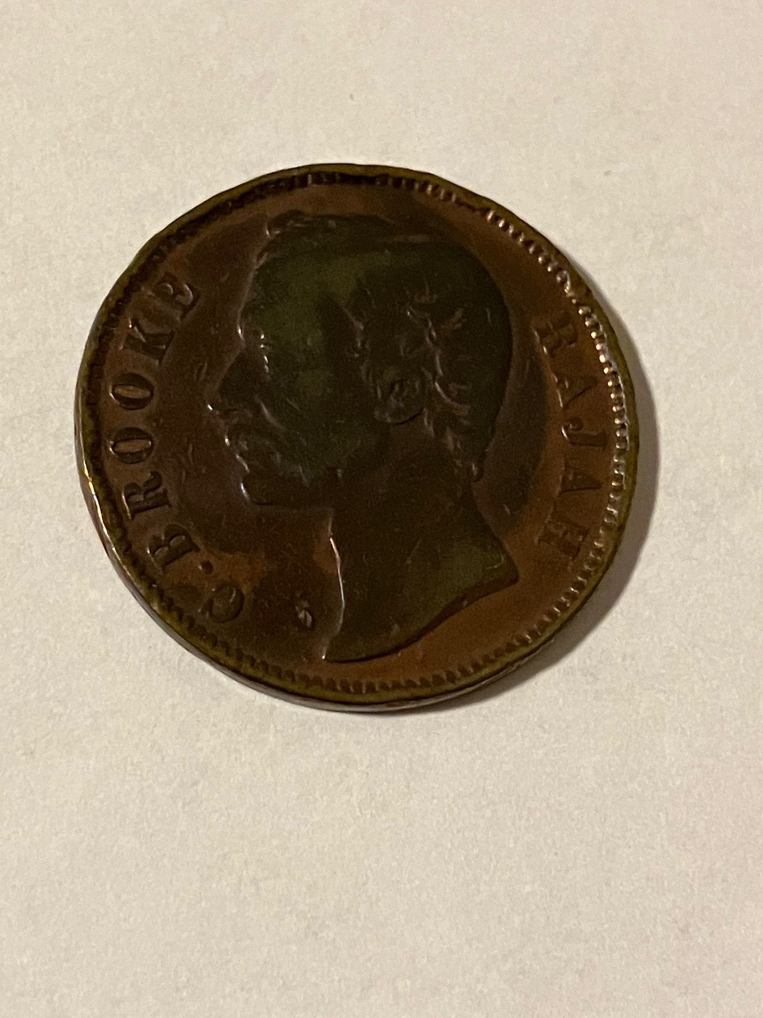 One Cent Sarawak 1889 - Cleaned