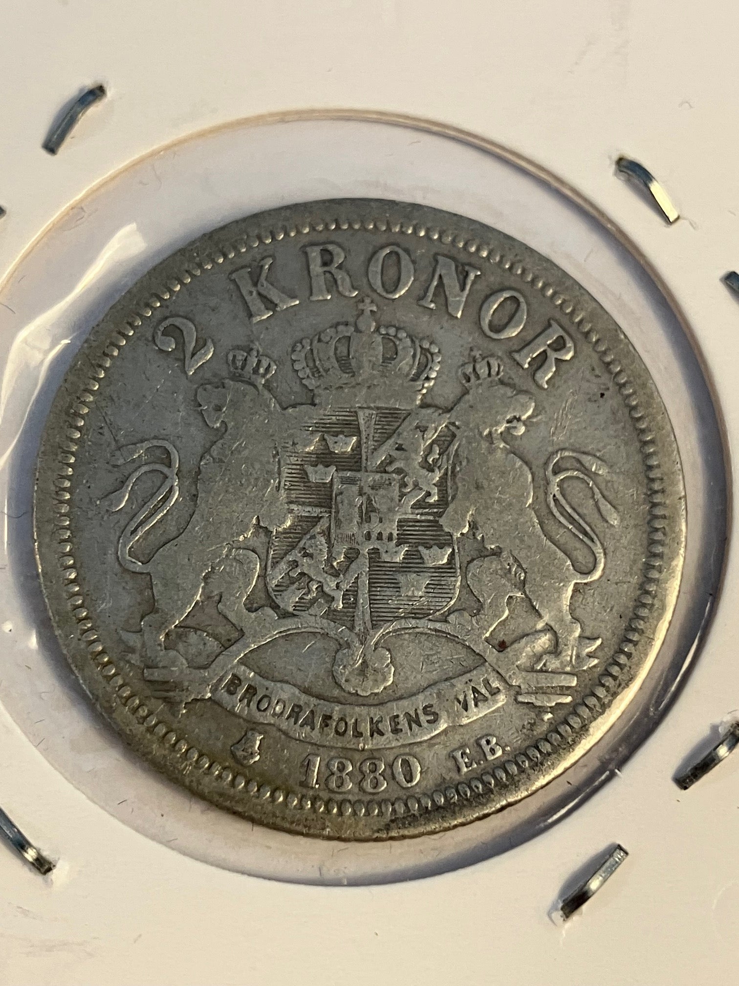 2 Kronor Sweden 1880