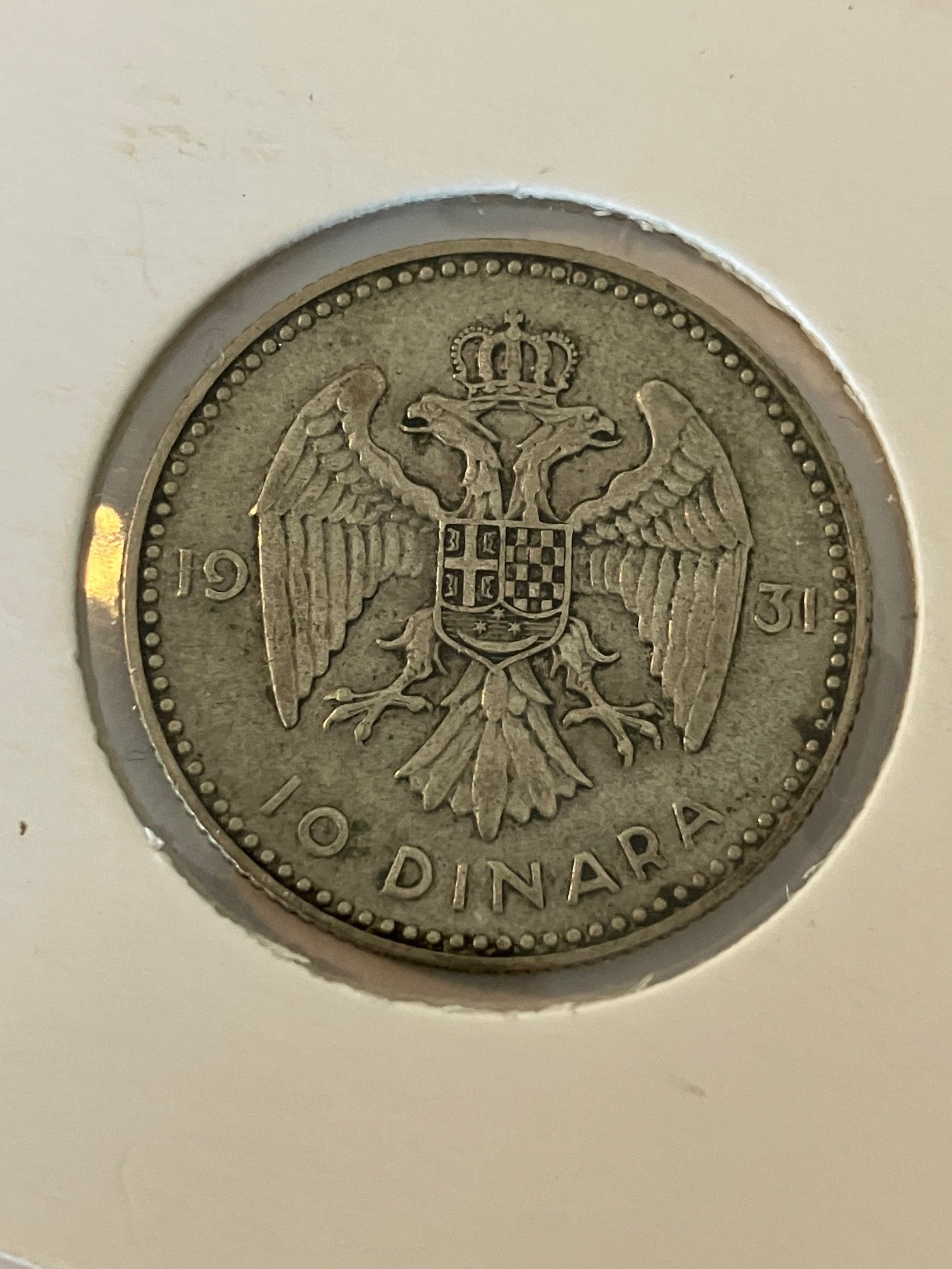 10 Dinara Yugoslavia 1931