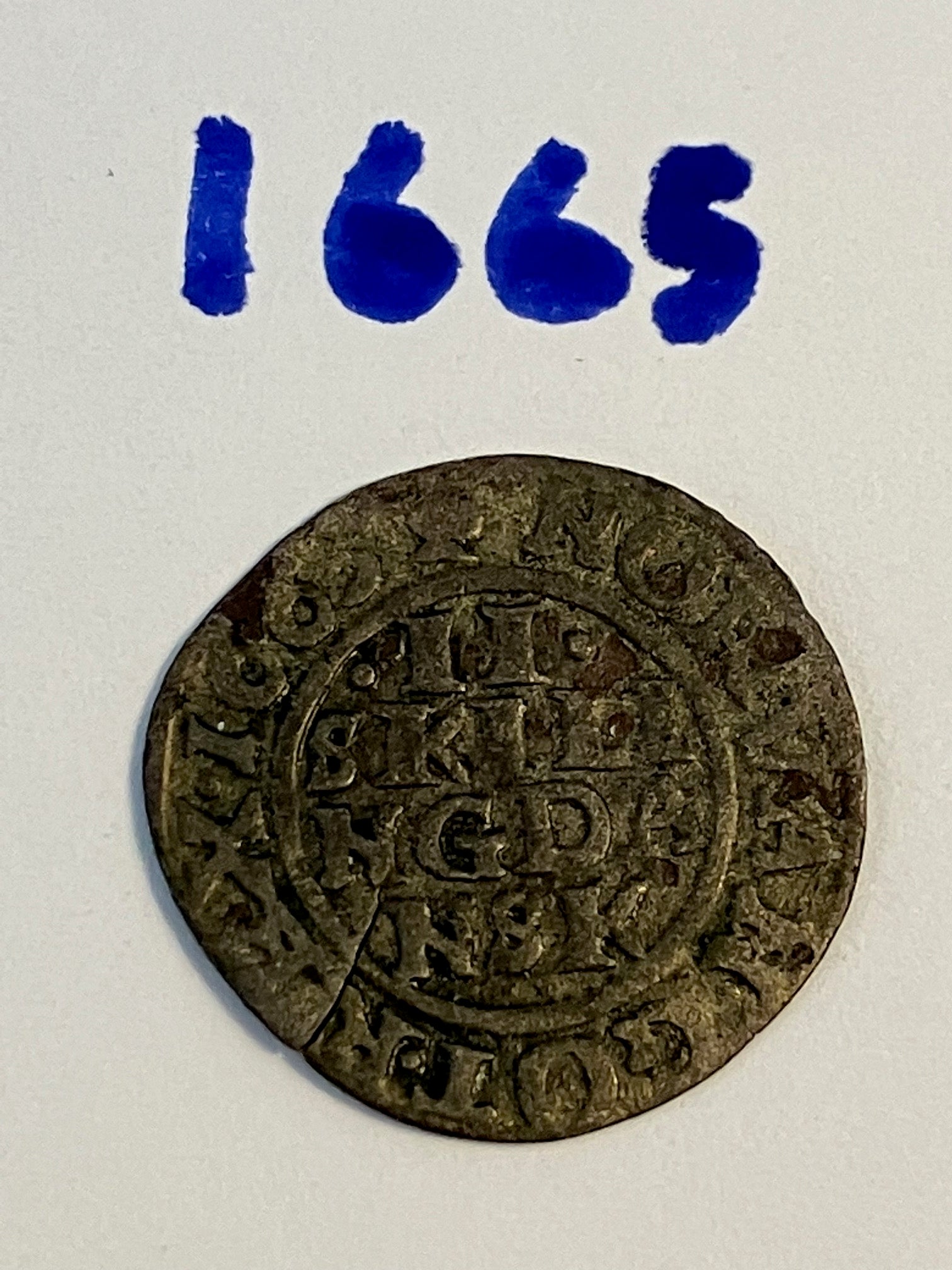 2 Skilling 1665 Danmark