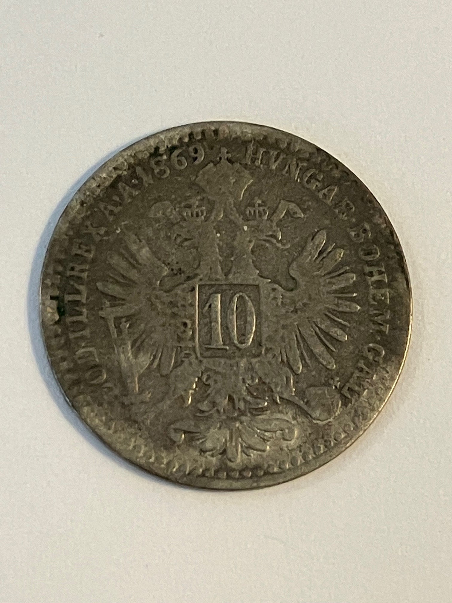 10 Kreuzer 1869 Austria