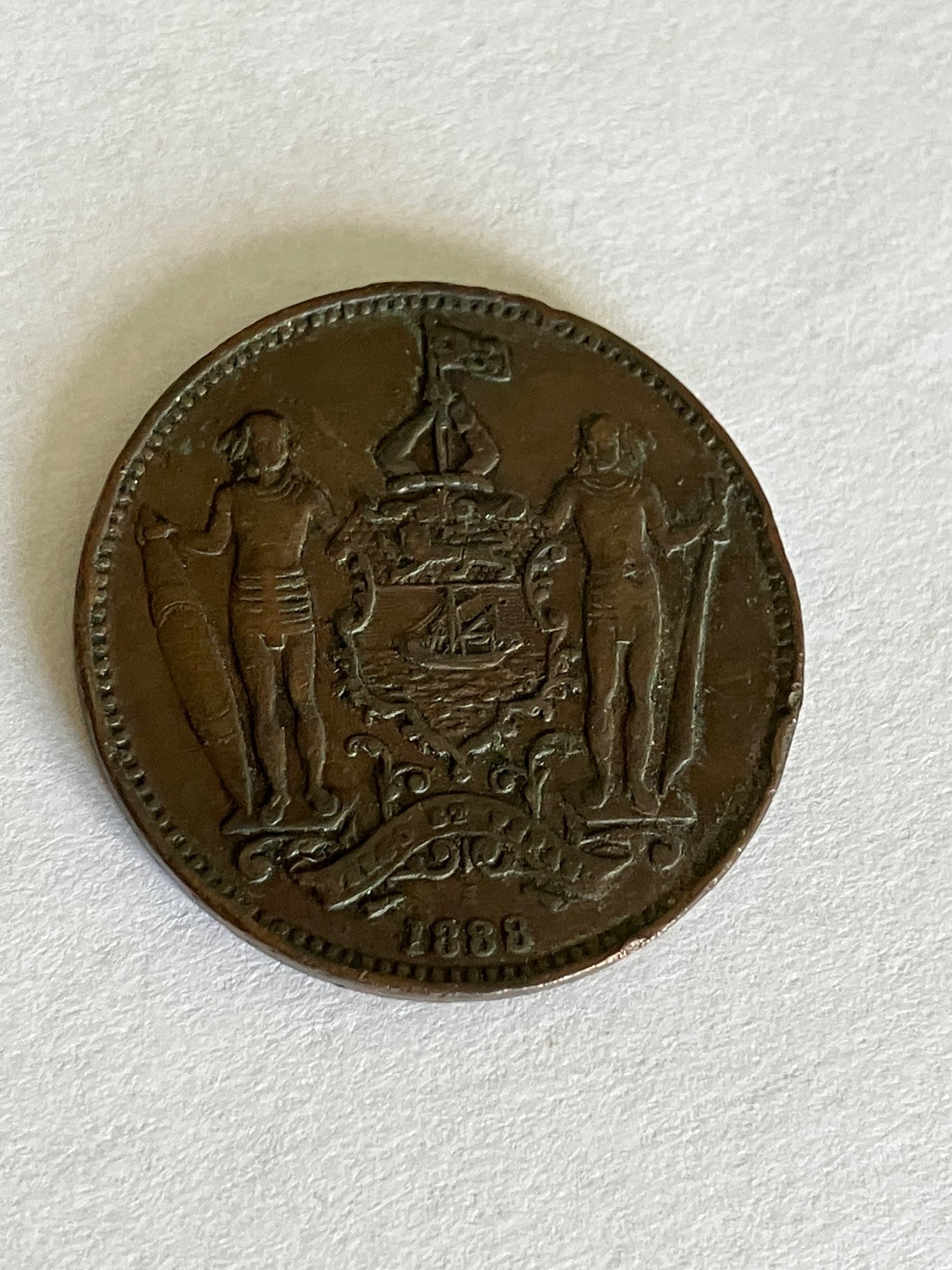 One Cent North Borneo 1888