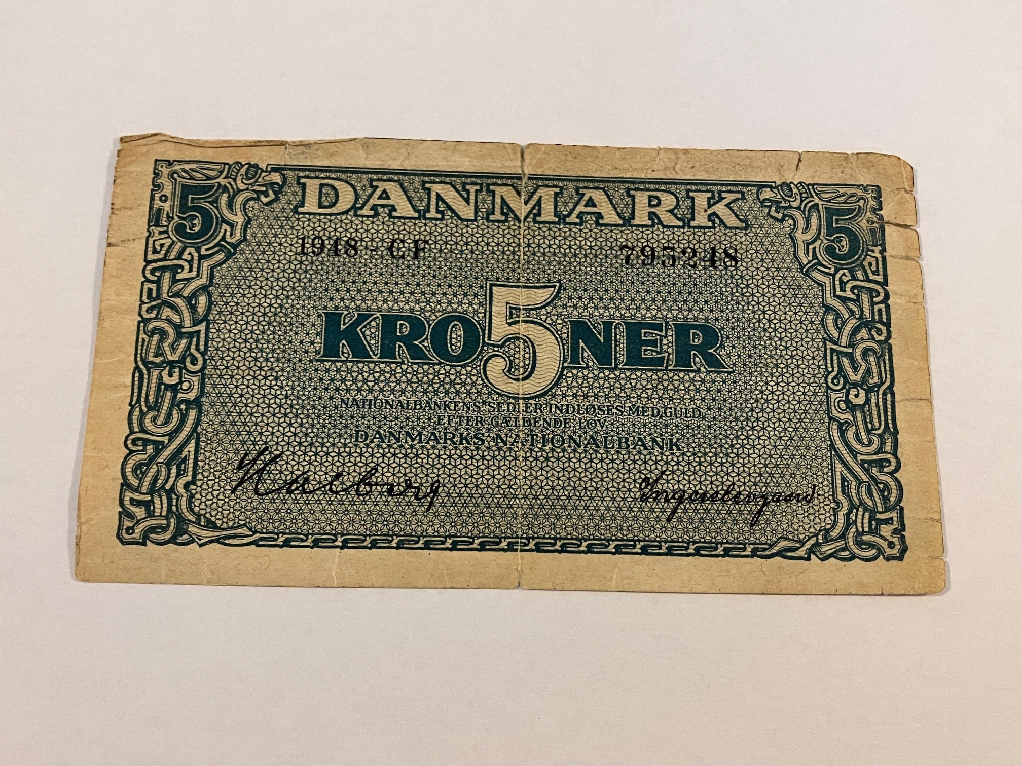 5 Kroner 1948 Danmark - Slidt