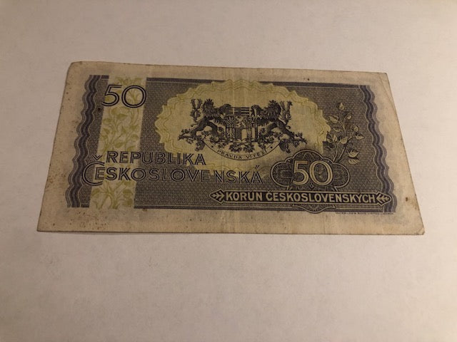 50 Korun Czechoslovakia