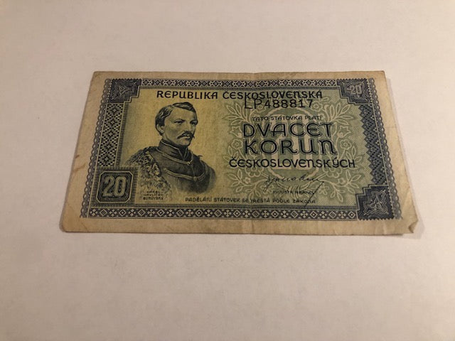 20 Korun Czechoslovakia