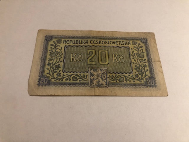 20 Korun Czechoslovakia