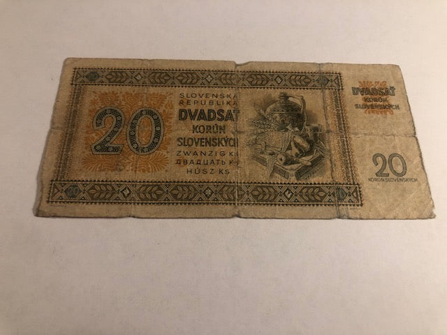 20 Korun Czechoslovakia 1939