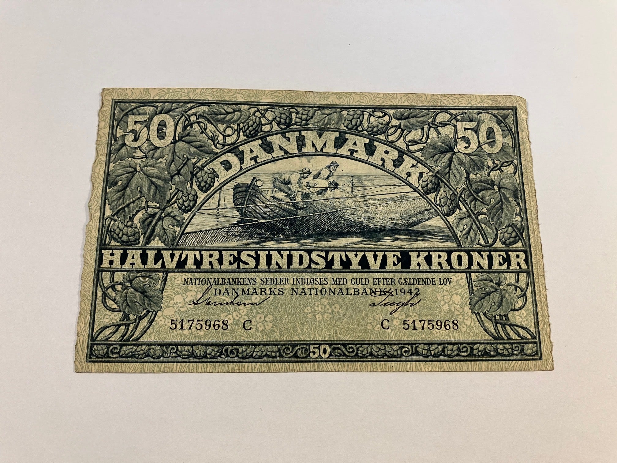 50 kroner 1942 Danmark