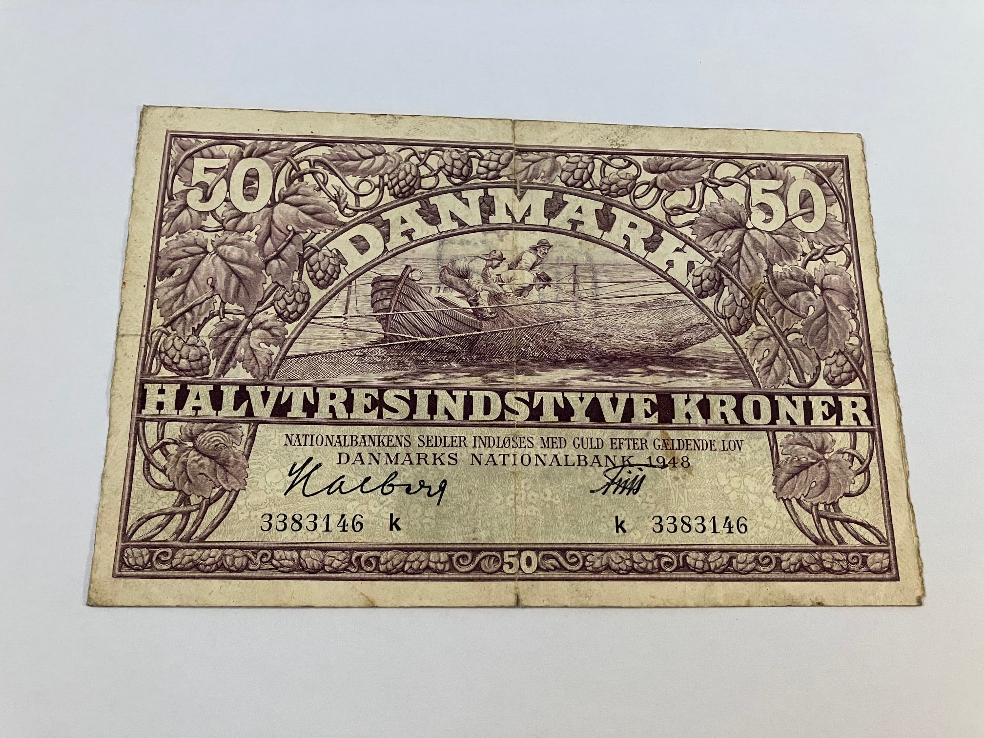 50 Kroner 1948 Danmark