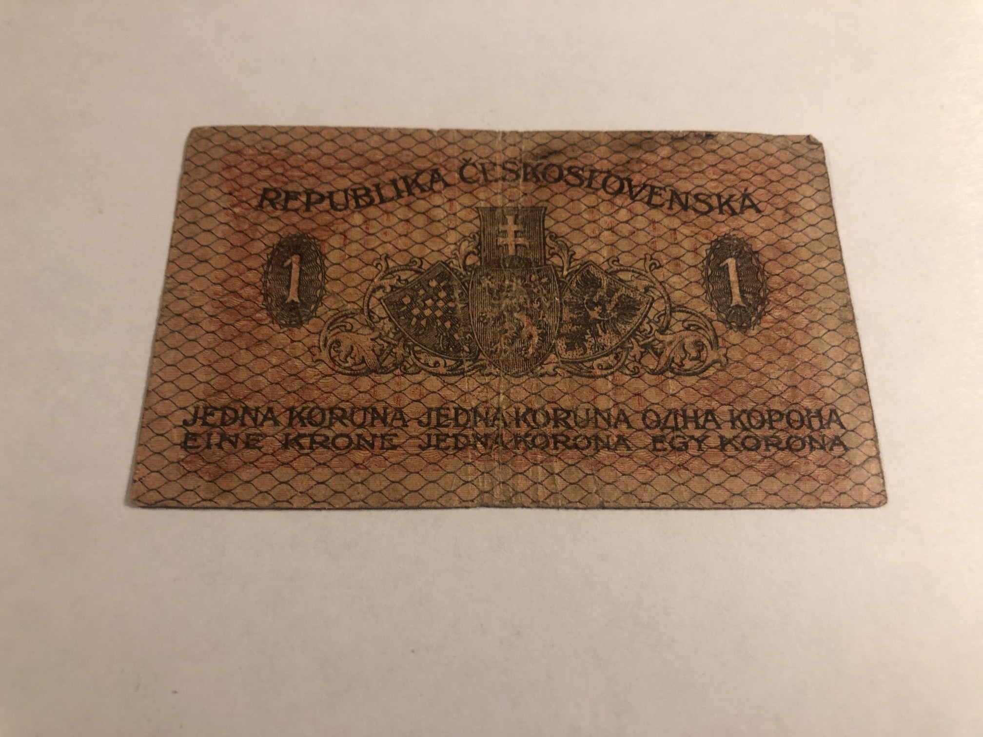 1 Korun Czechoslovakia