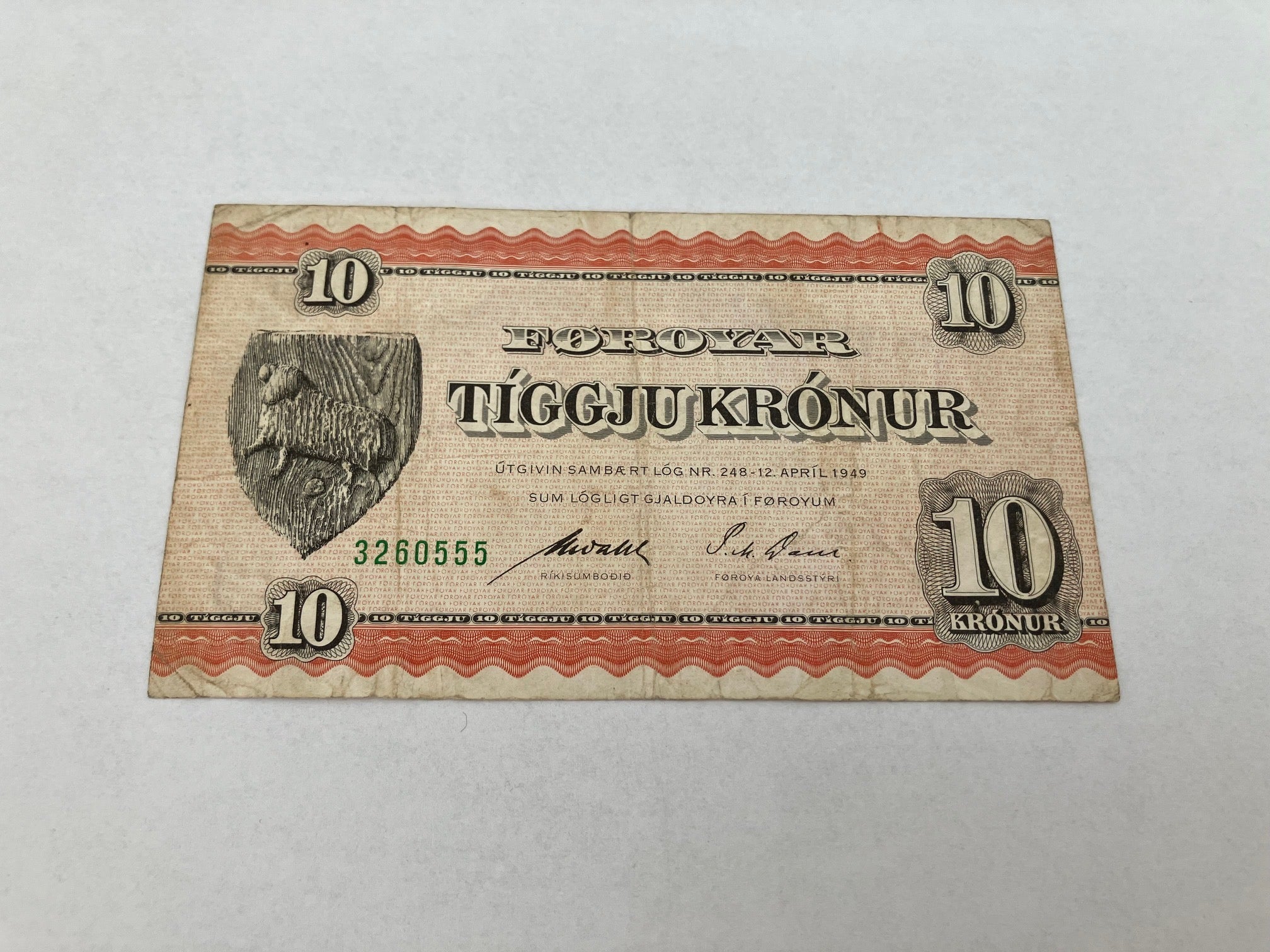 10 Kronur Færøerne