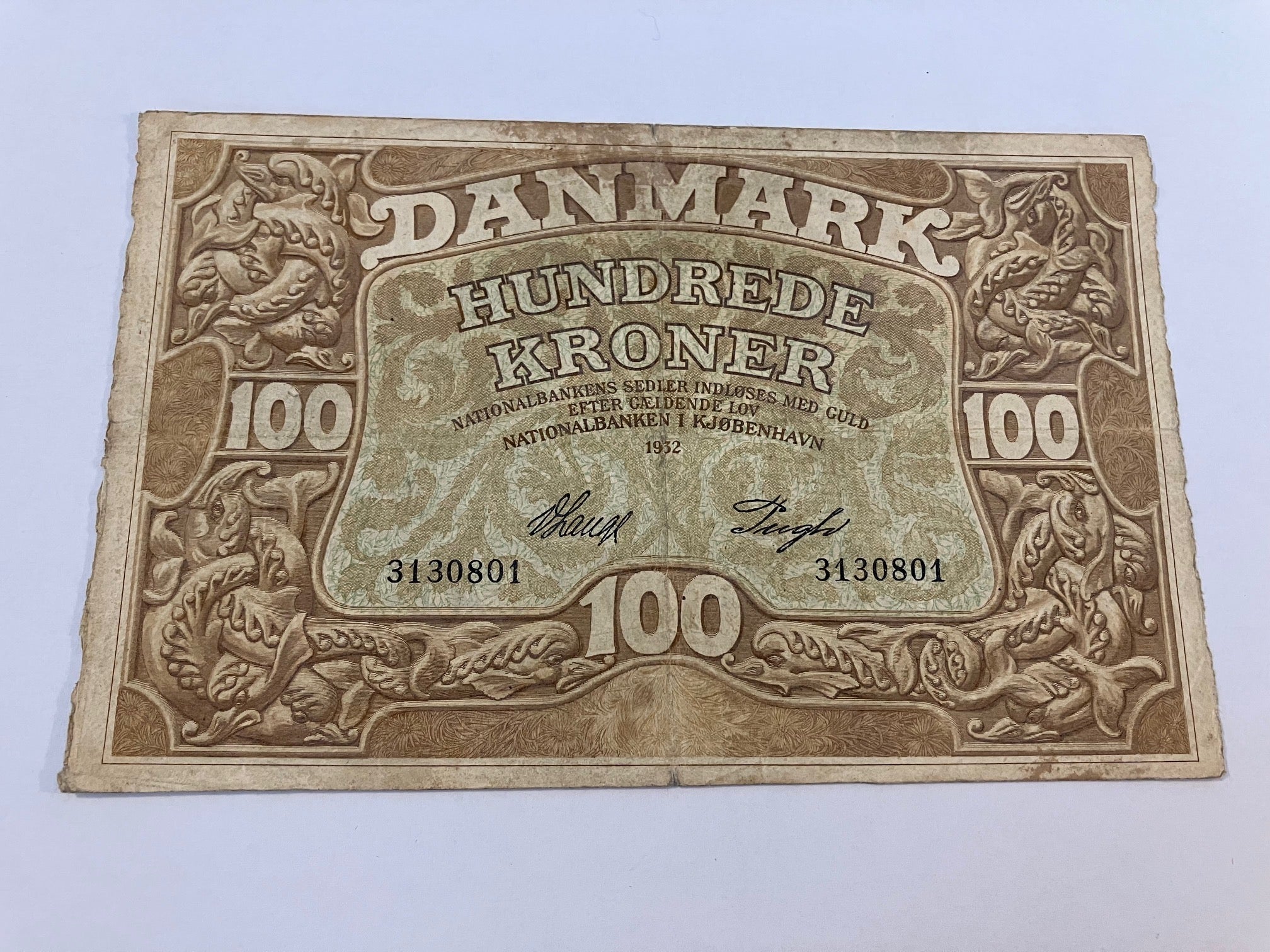 100 Kroner 1932 Danmark