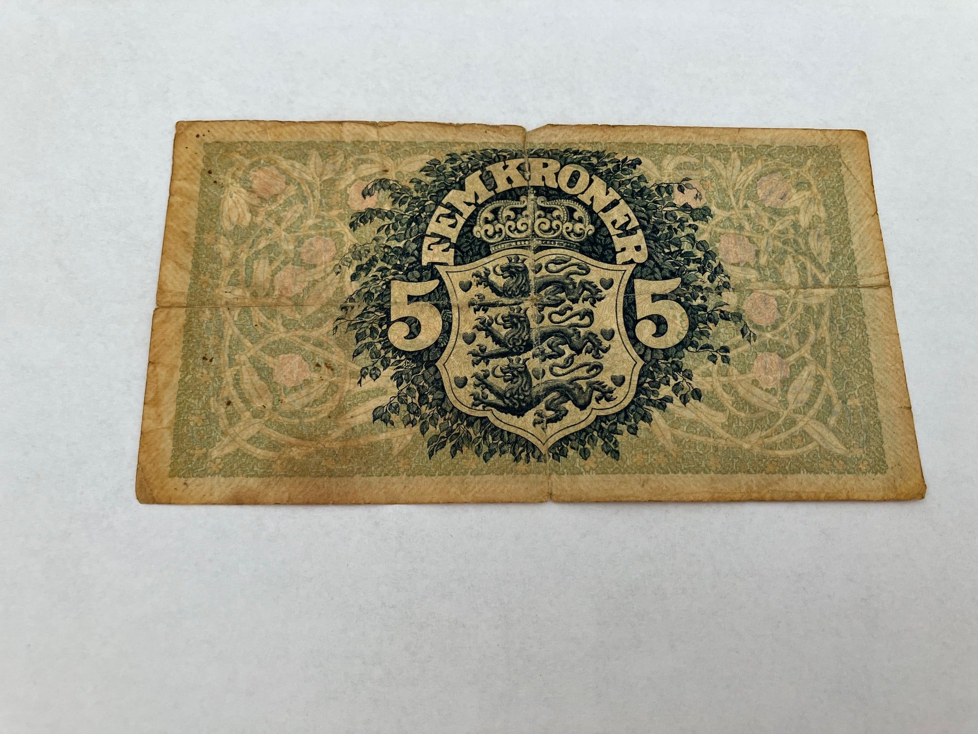 5 Kroner 1942 J - Dårlig stand