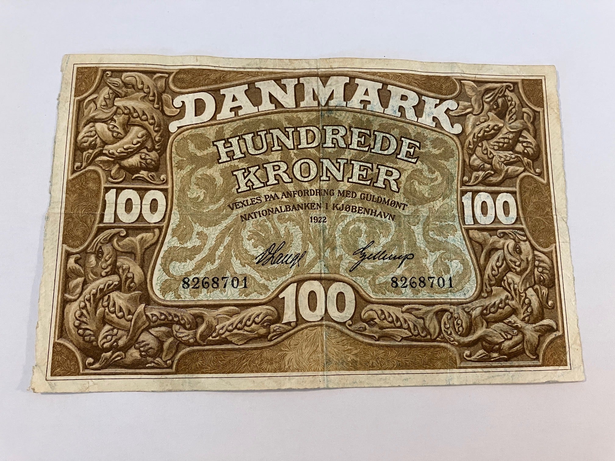 100 Kroner 1922 Danmark