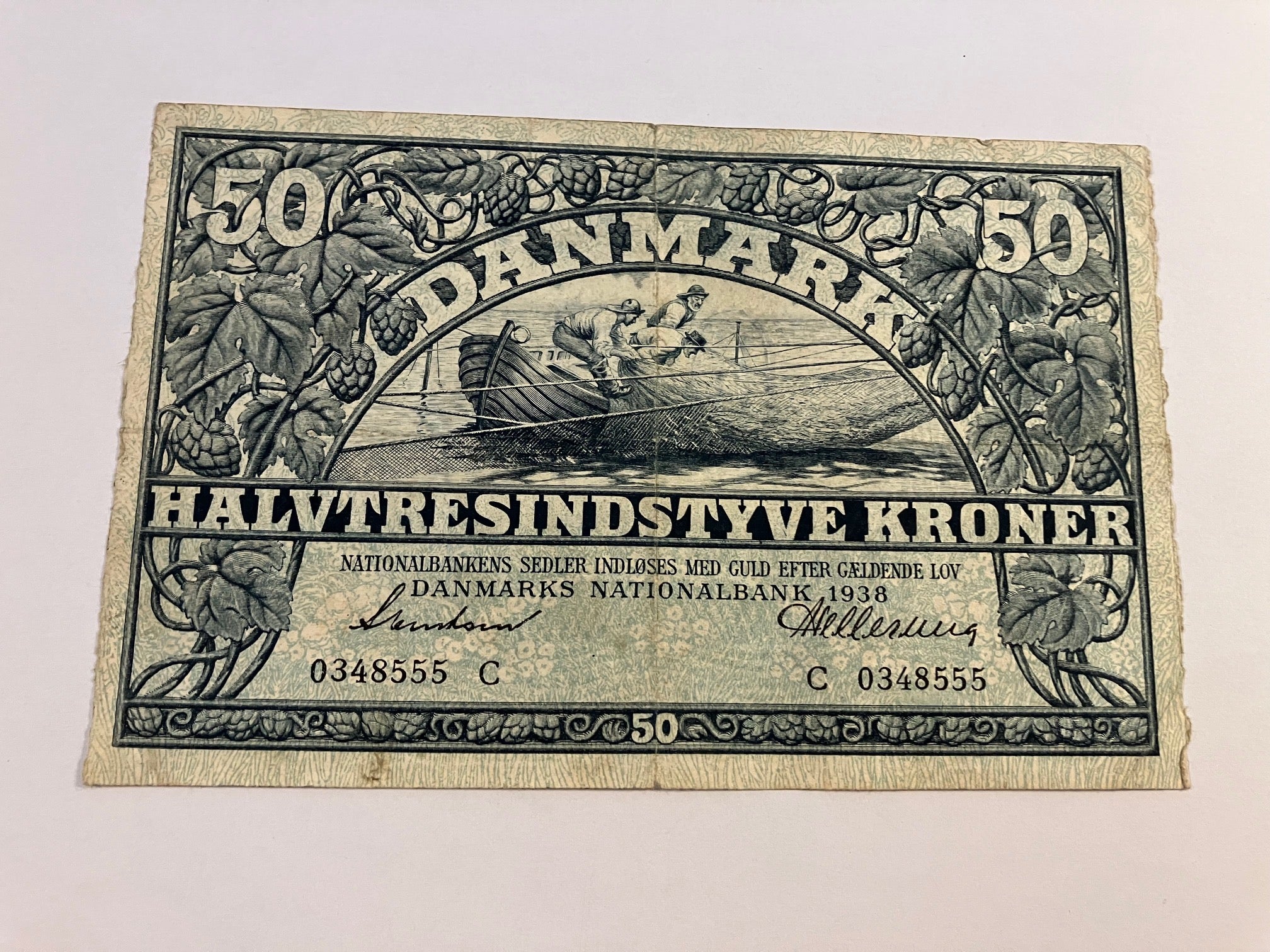 50 Kroner 1938 Danmark