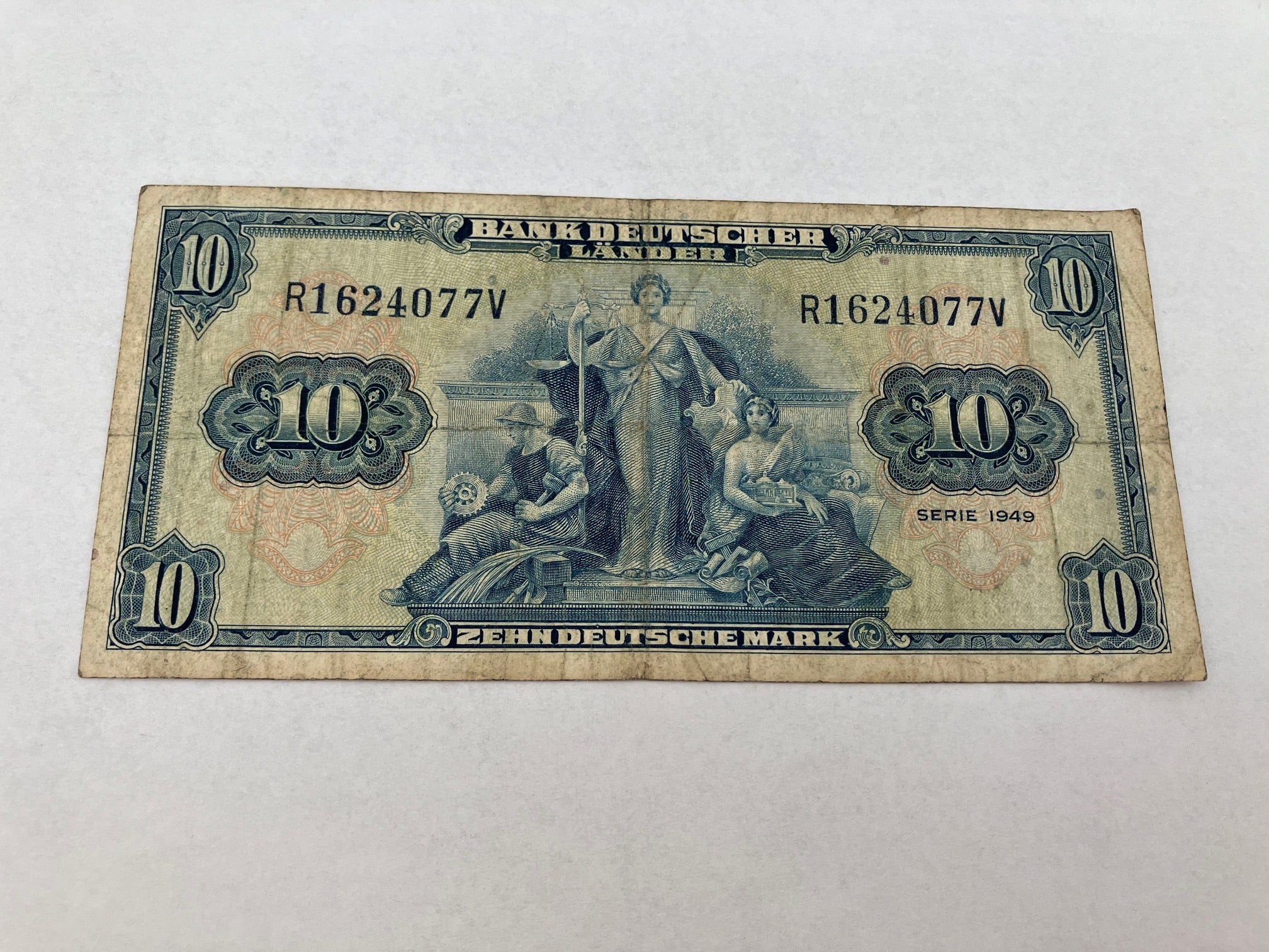 10 Deutsche Mark 1949 Germany