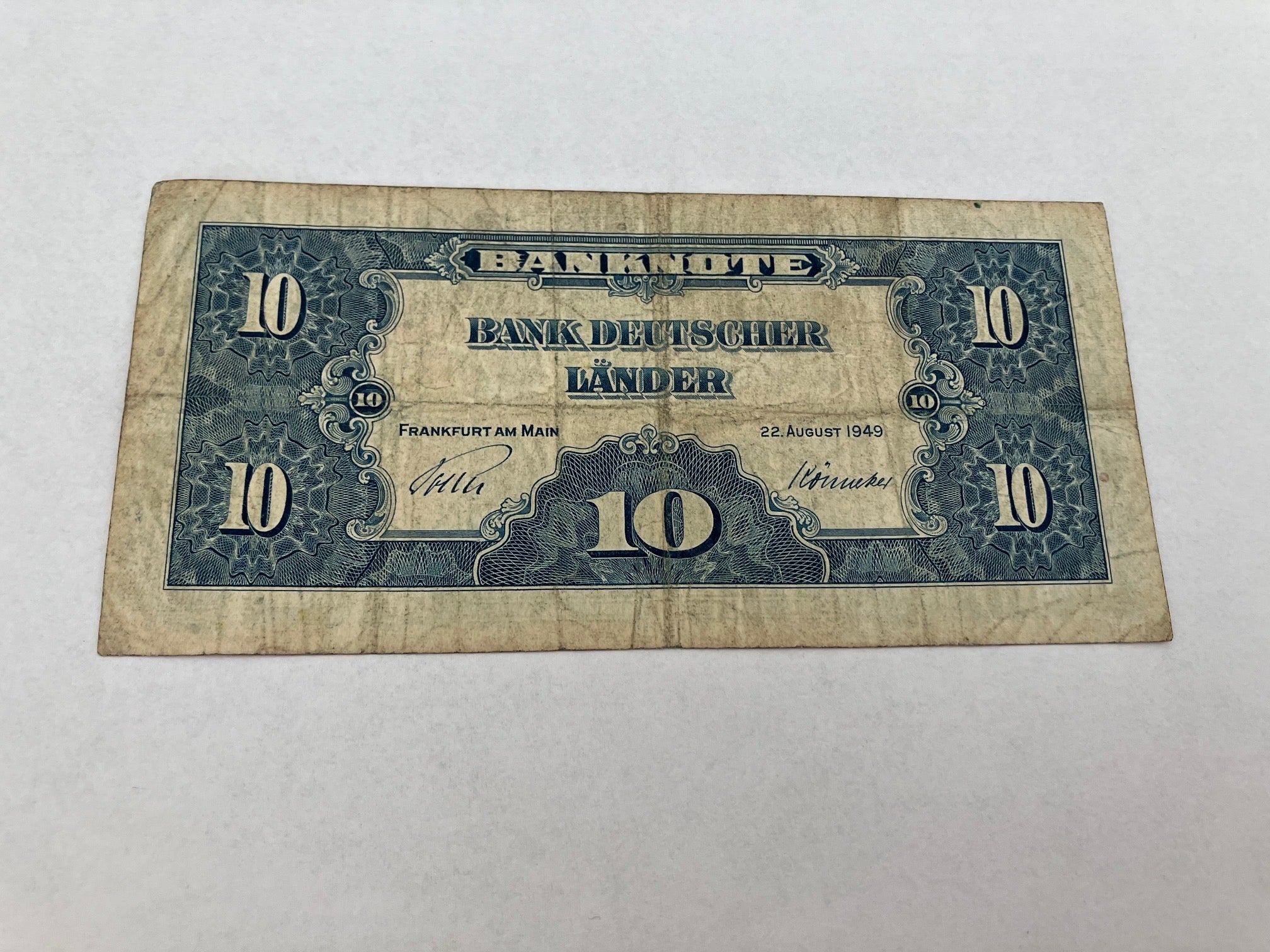 10 Deutsche Mark 1949 Germany