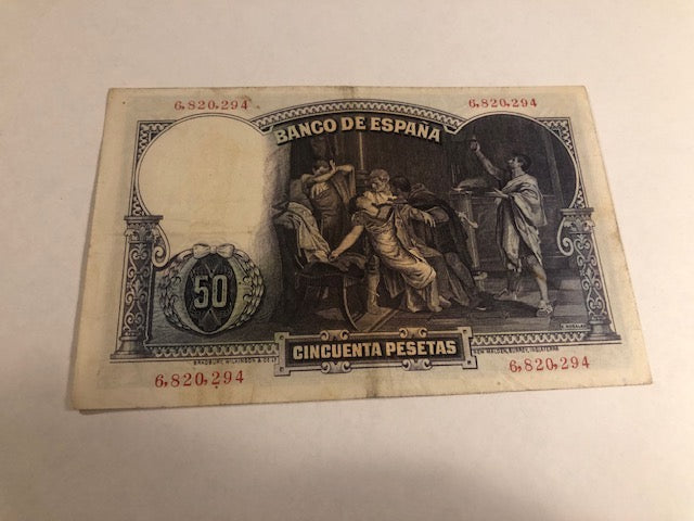 50 pesetas Spain 1931