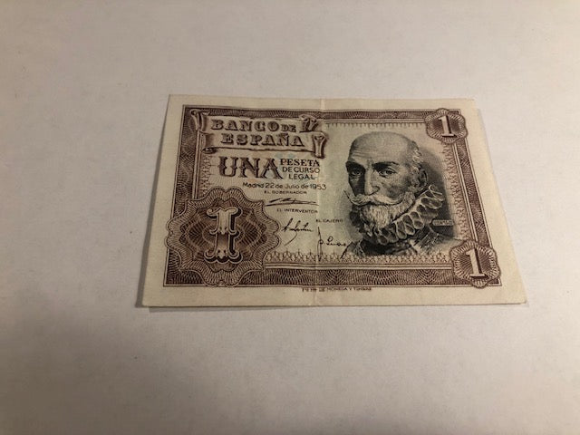 Una Pesetas Spain 1953