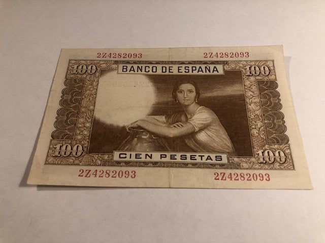 100 Pesetas Spain 1953