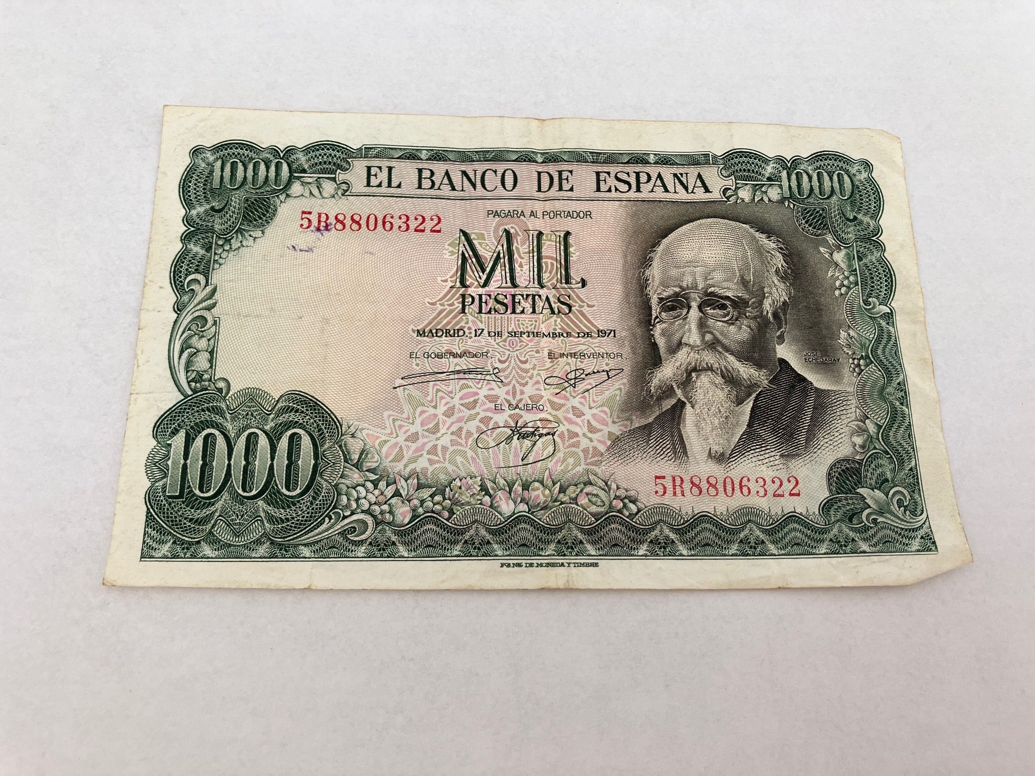 1000 Pesetas Spain 1971