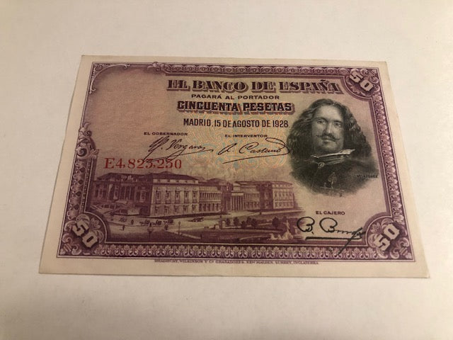 50 pesetas Spain 1928