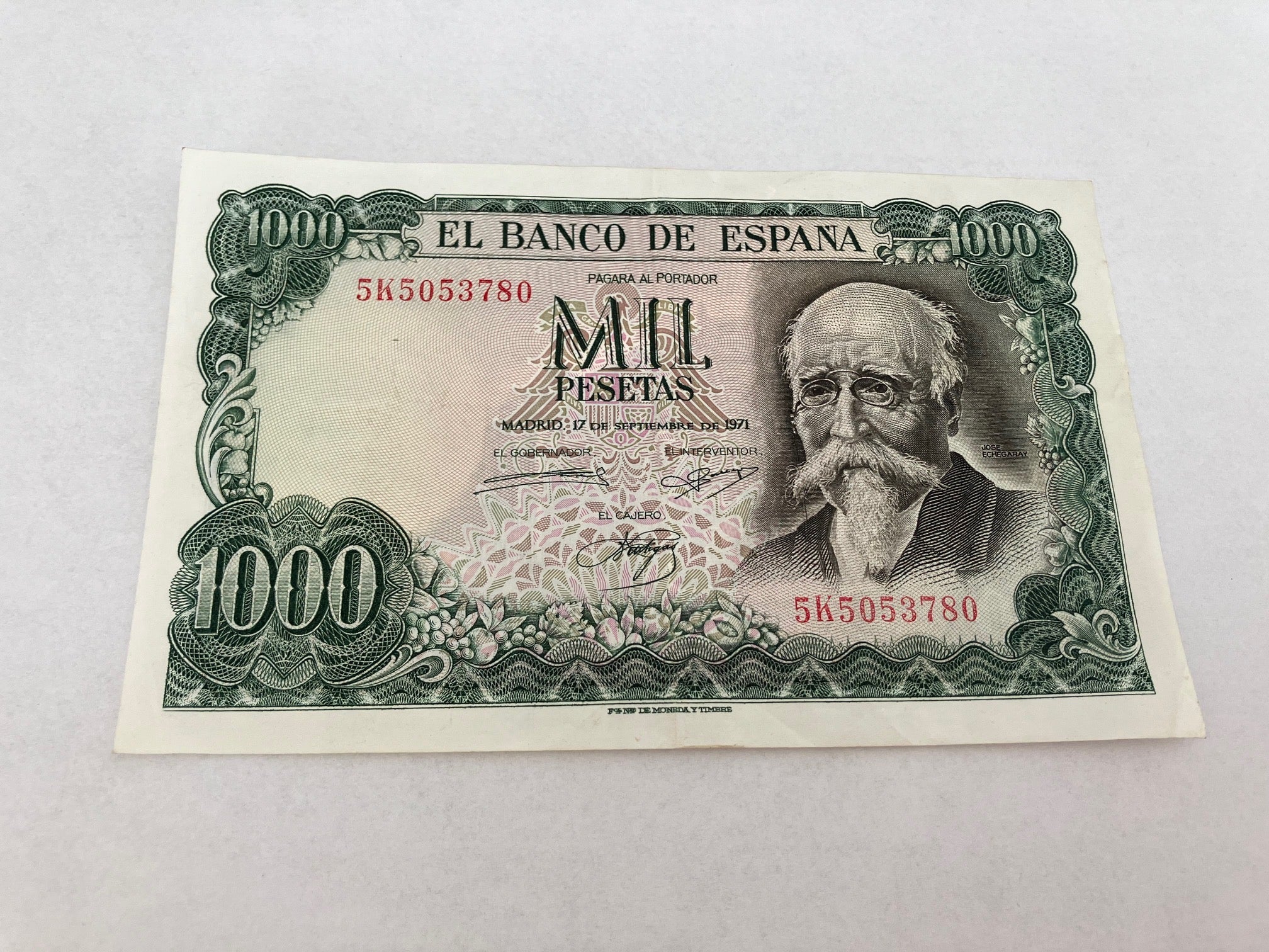 1000 Pesetas Spain 1971