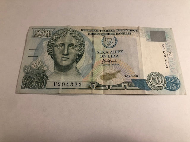 10 Pounds Cyprus 1998