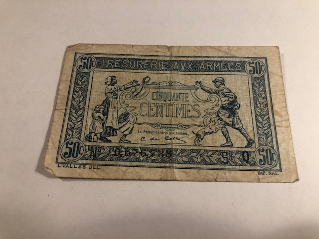 Tresorerie Armee 50 Centimes France