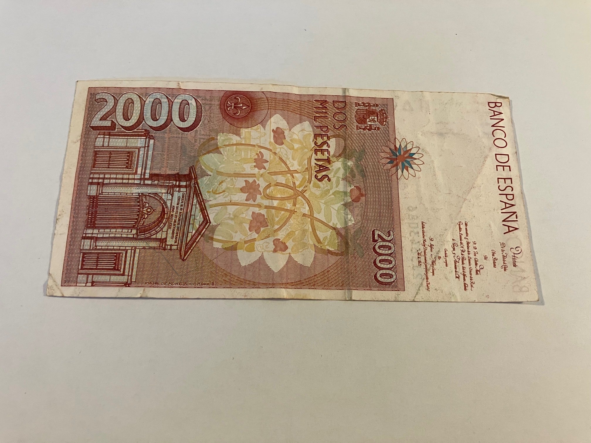 2000 Pesetas Spain