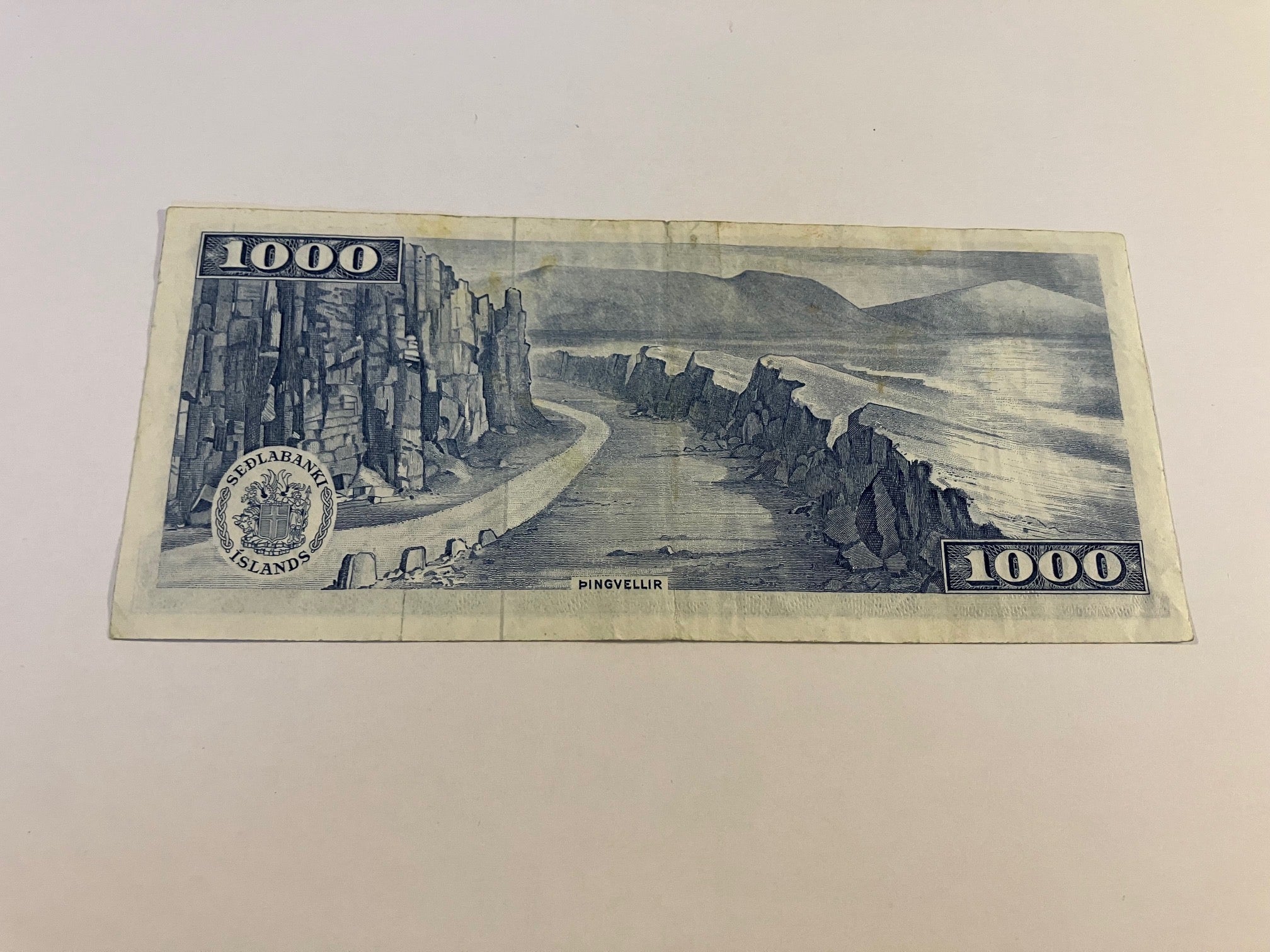 1000 Kronur Iceland 1961