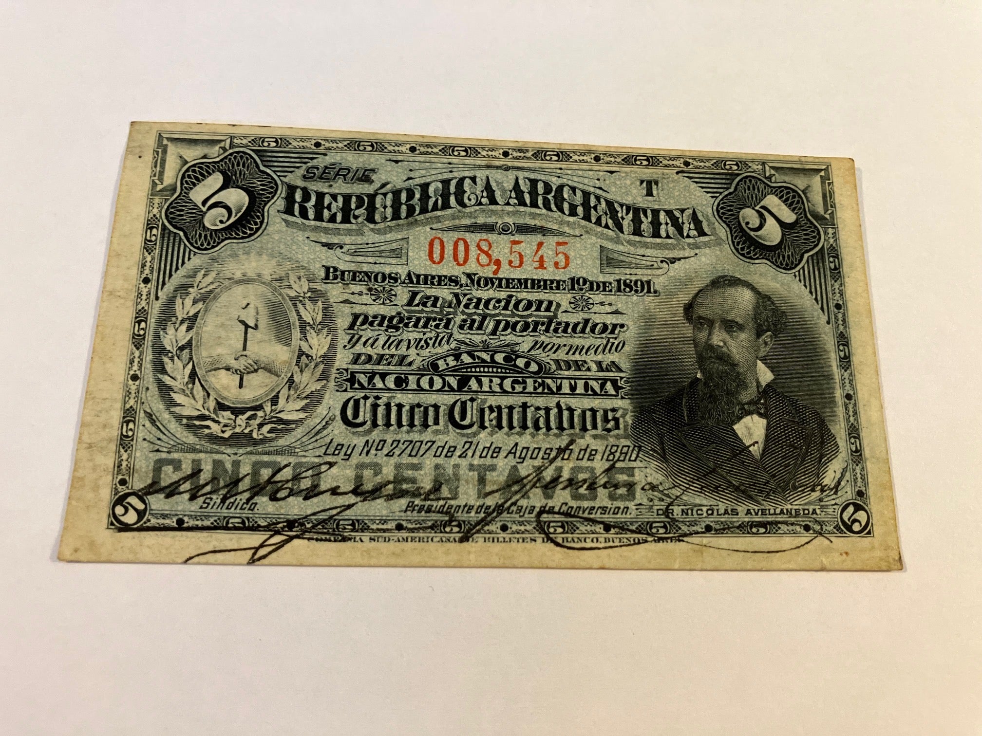 5 Centavos Argentina 1890