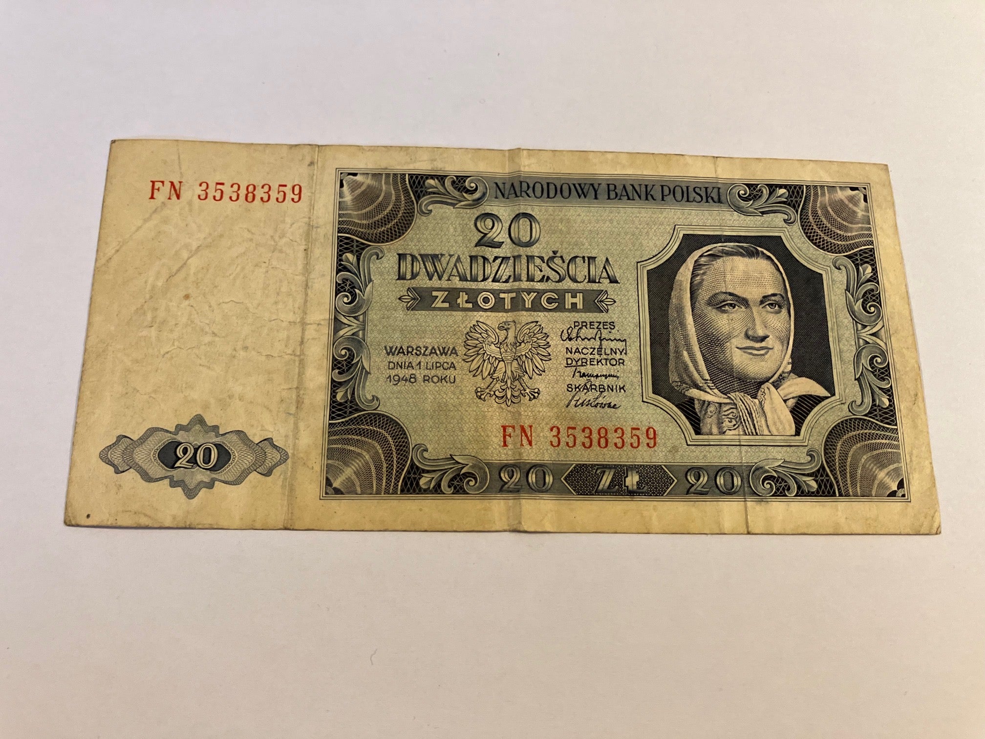 20 Zlotych 1948 Poland