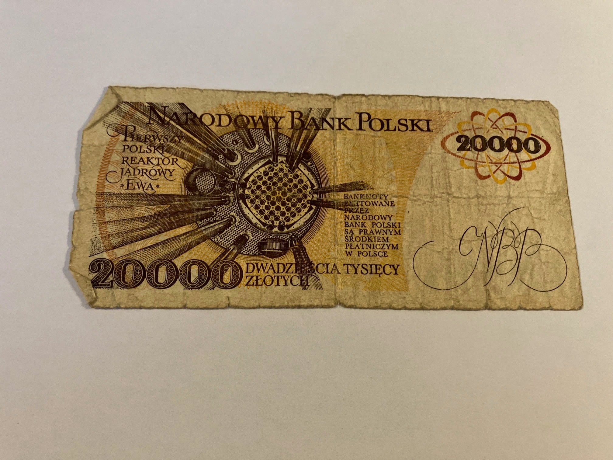 20000 Zlotych Poland 1989