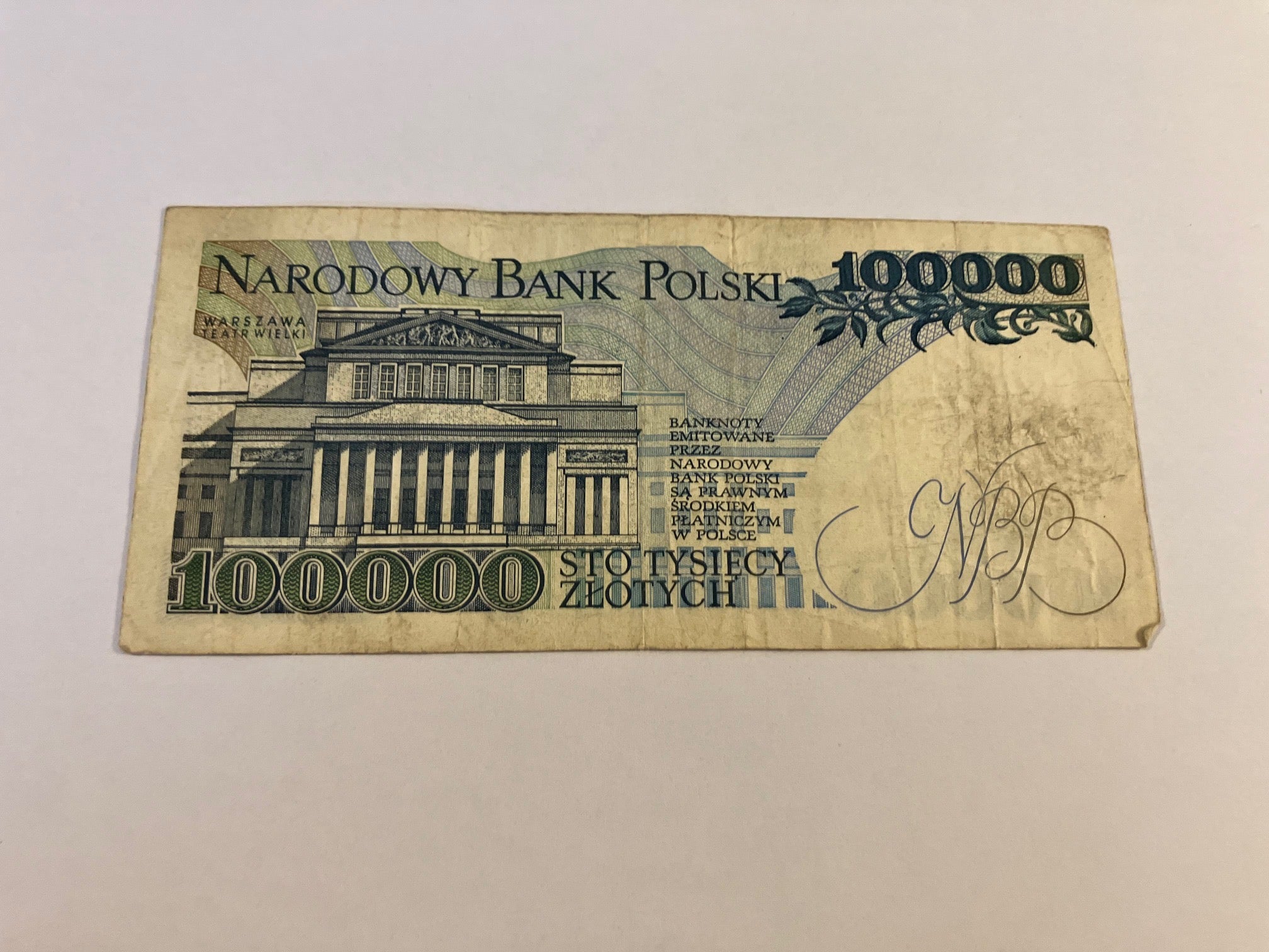 100000 Zlotych Poland 1990