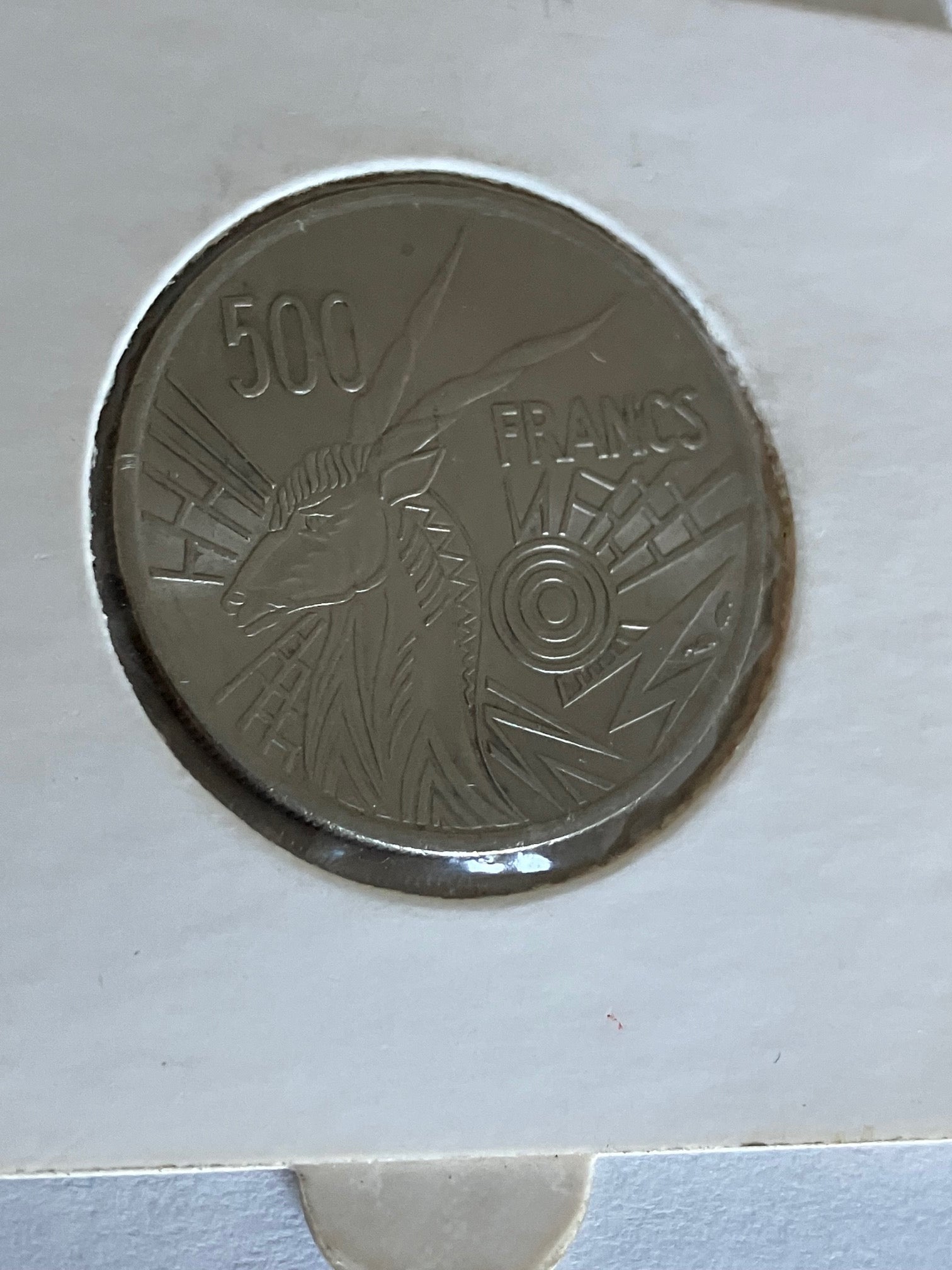 500 Francs Central African States 1976 E