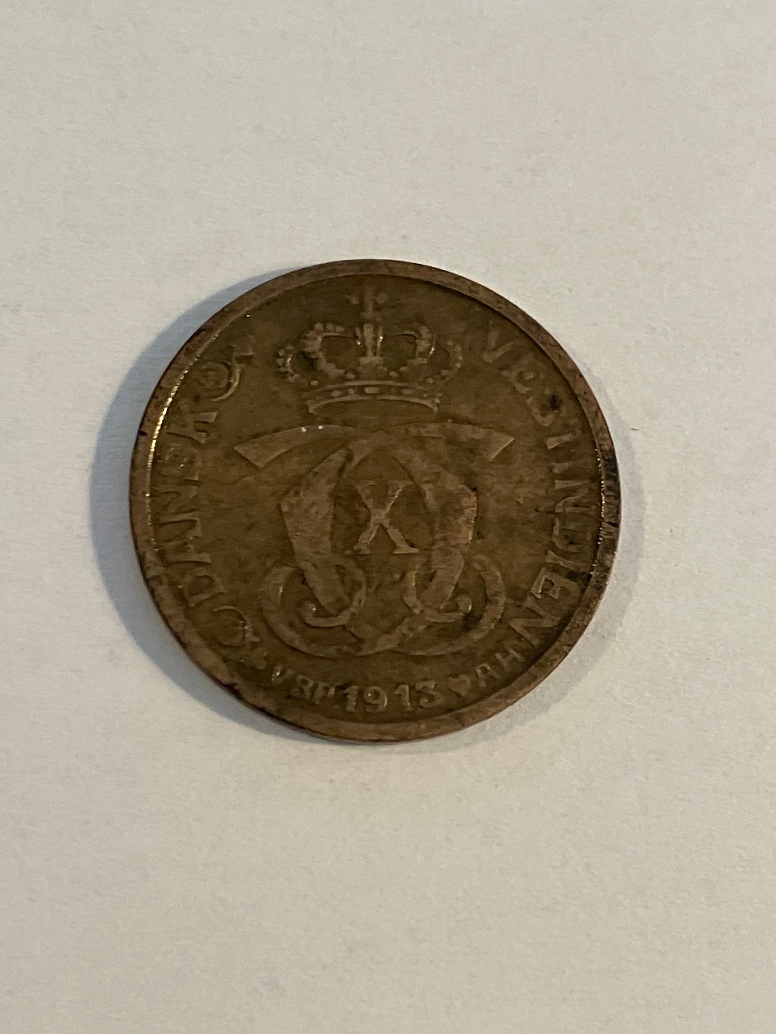 1 Cent / 5 Bit Dansk Vestindien 1913