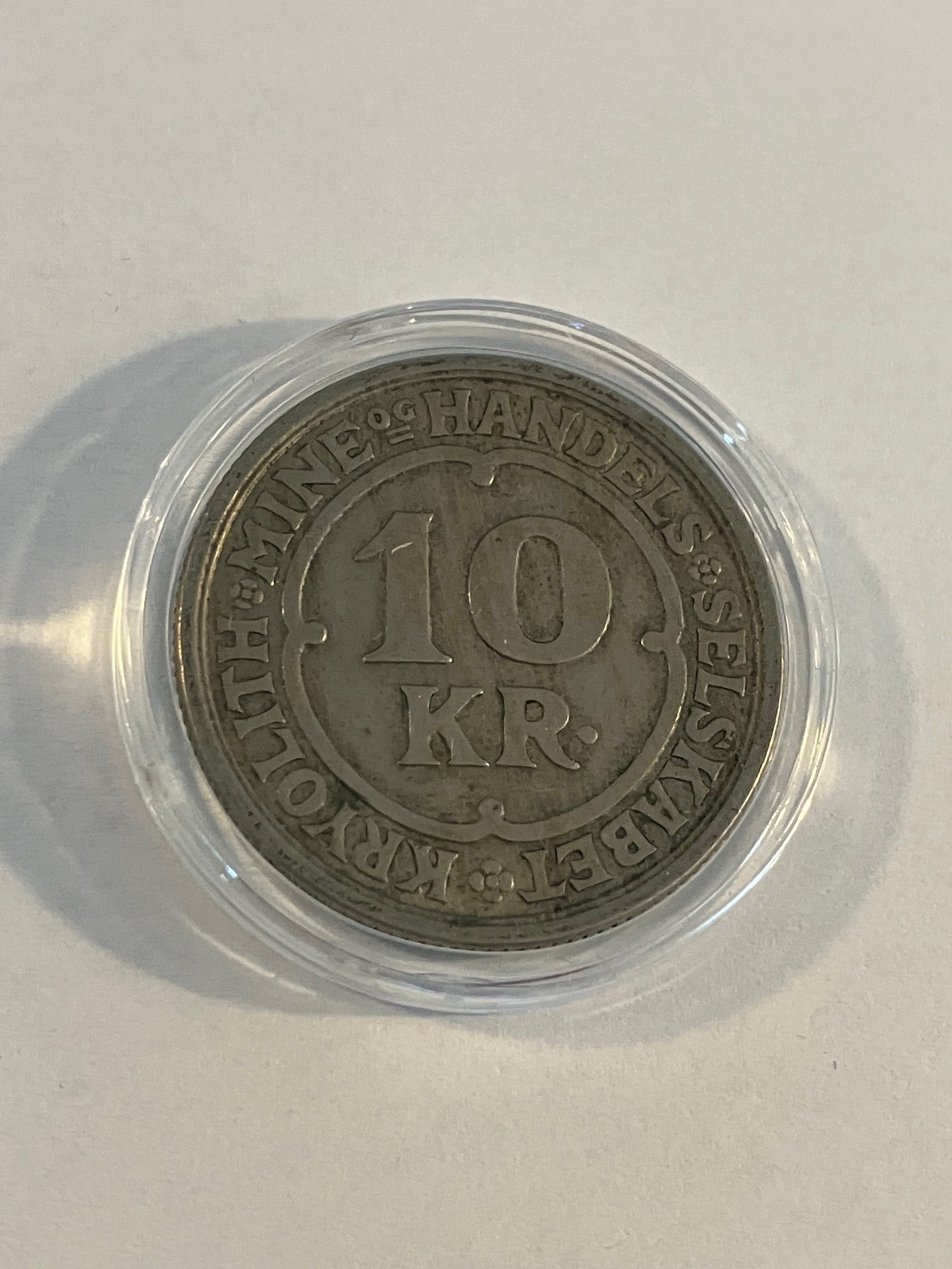 10 kroner Kryolith Mine & Handelsselskab Grønland 1922