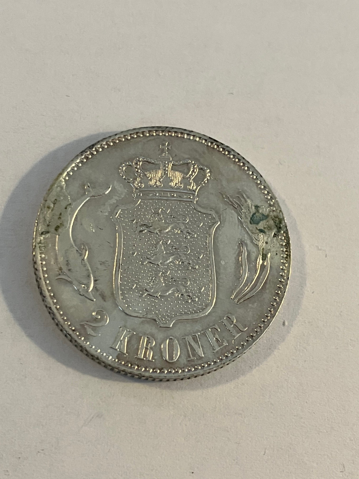 2 Kroner 1897 Danmark - Dårlig stand