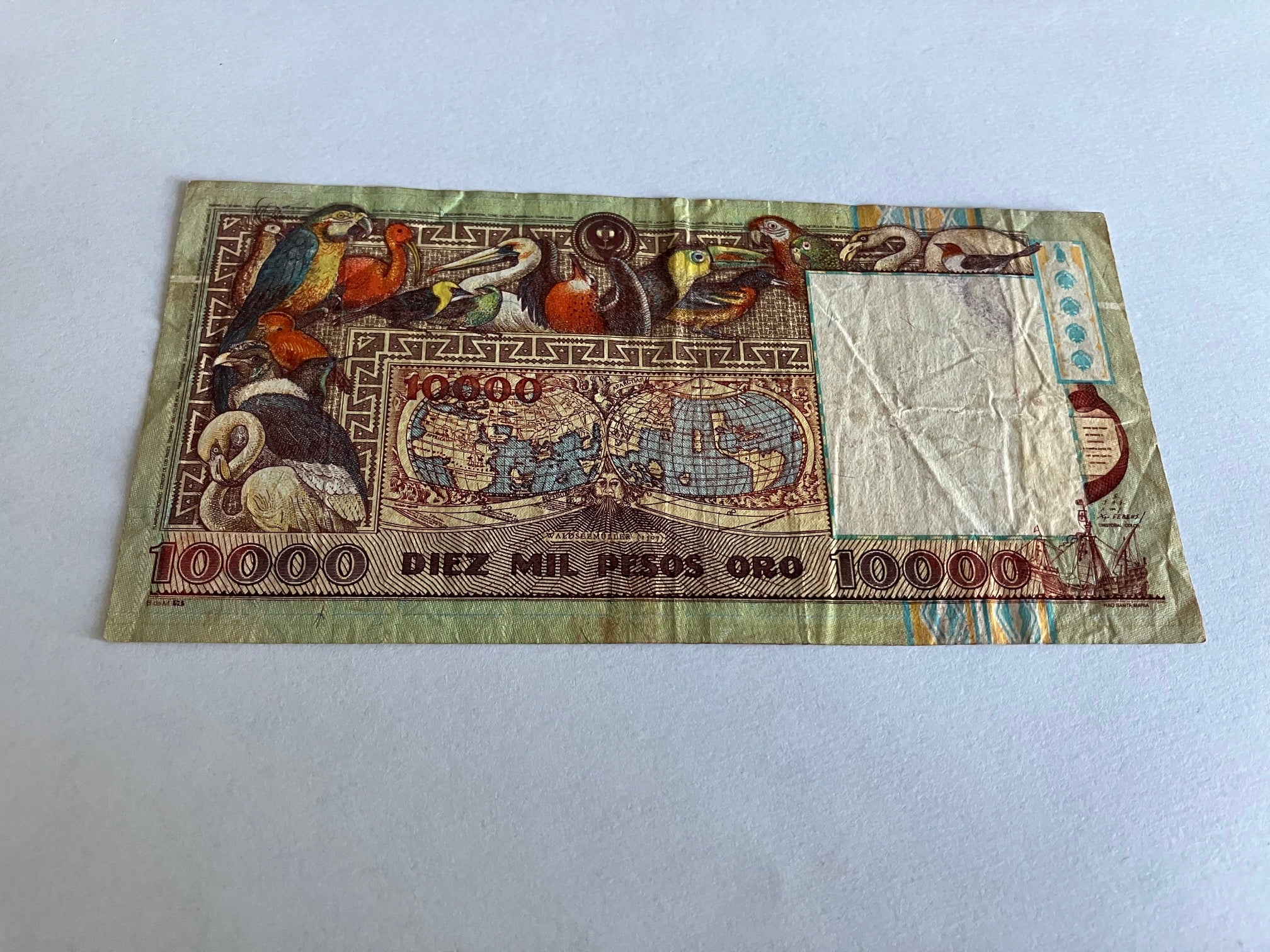 10000 Pesos Oro Colombia 1982